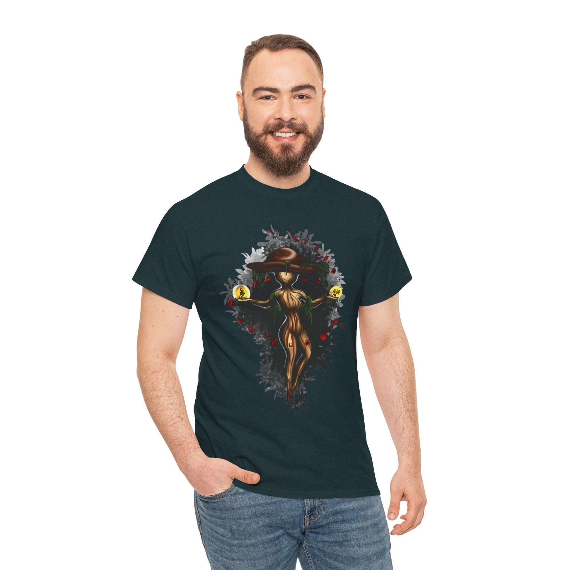 Mushroom Spirit T-Shirt – Lara Davenport x Trash Cult Supply Co. Collab (Gildan 5000)
