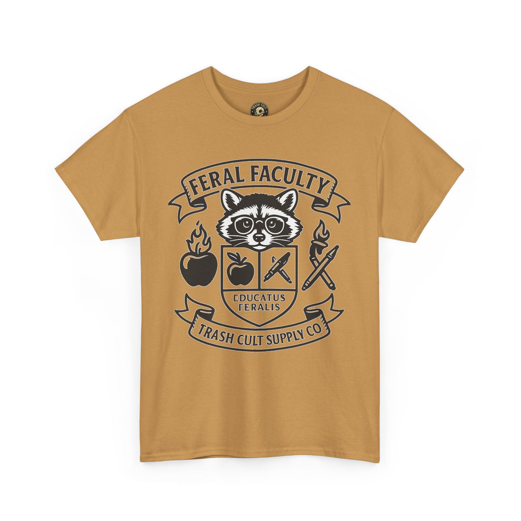 Feral Faculty Tee, Fun Teacher Shirt, Animal Lover Gift, Cool Graphic Tee, Casual Everyday Wear, Unisex Cotton T-Shirt