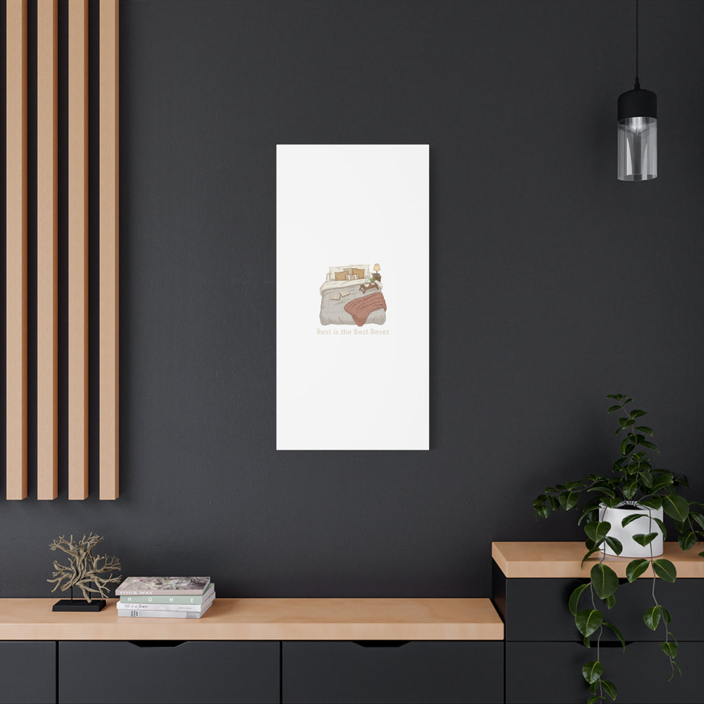 Rest is the Best Reset Canvas | sleepy humor, restful vibes