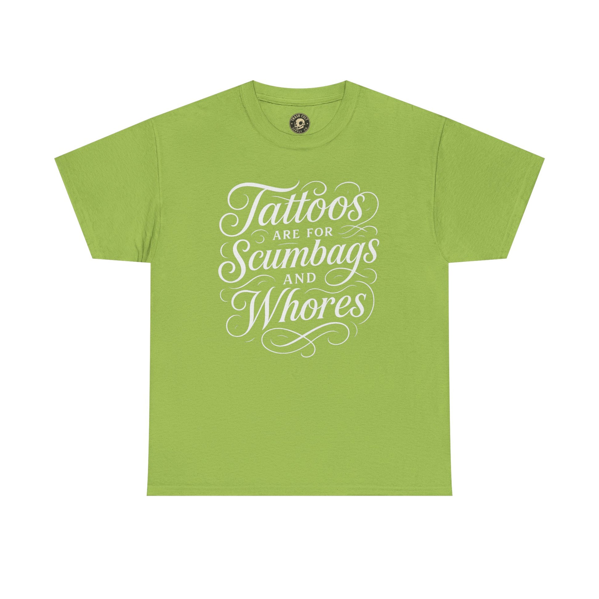 Casual Graphic Tee - "Tattoos Are for Scumbags and Whores" - Edgy Streetwear, Gift for Tattoo Lovers, Fun Unisex Fashion, Unique [...]