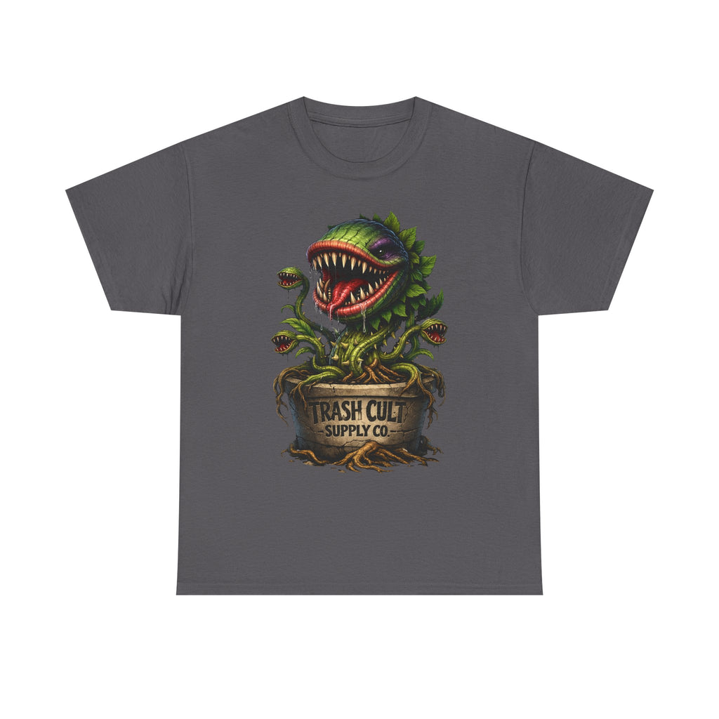 Carnivorous Plant Graphic Tee — "Trash Cult Supply Co." Potted Monster Shirt