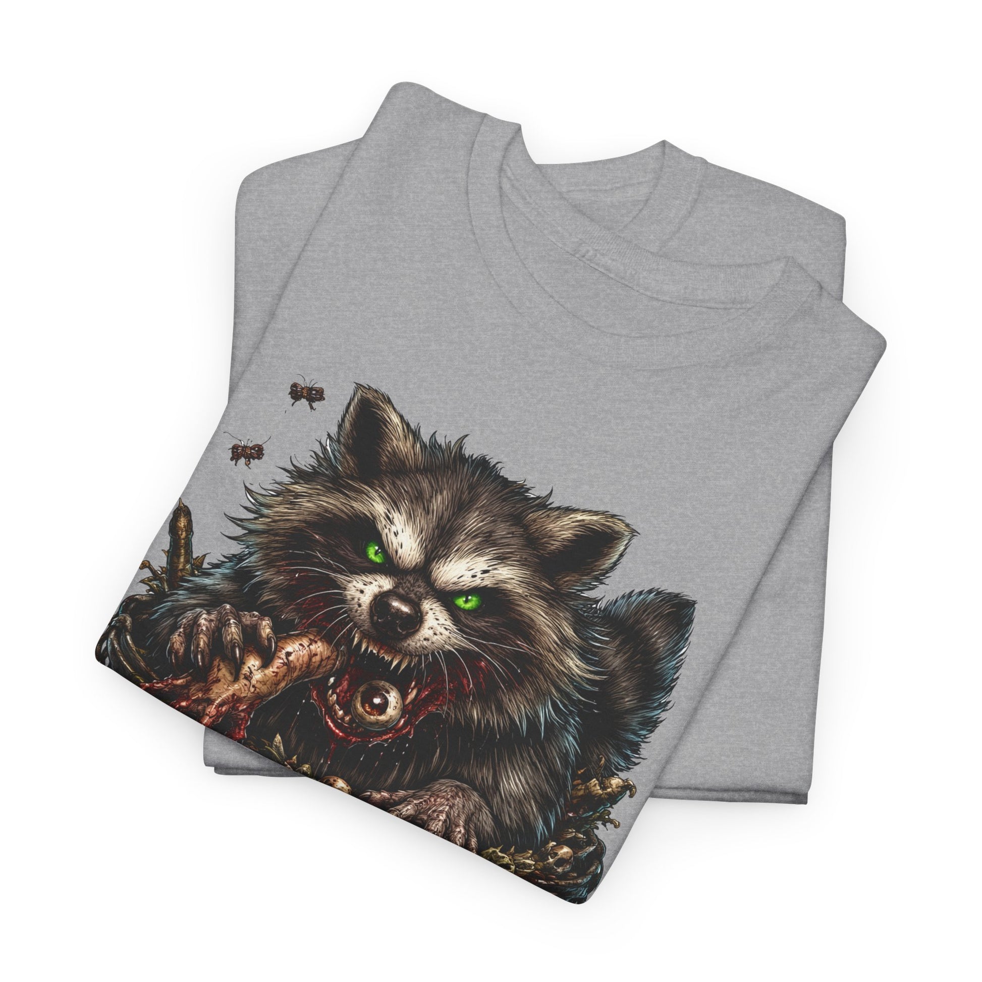 Raccoon 'Trash Cult Supply Co.' Graphic Tee — Vintage Grunge Animal Streetwear