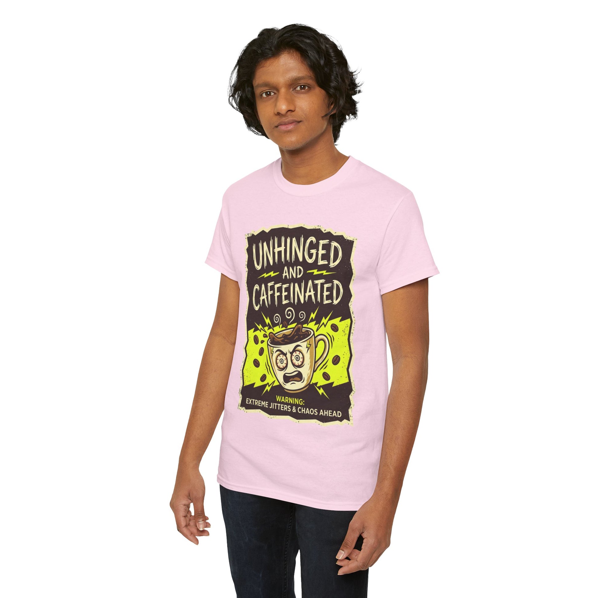 Unhinged and Caffeinated Tee — Funny Coffee Lover T-Shirt