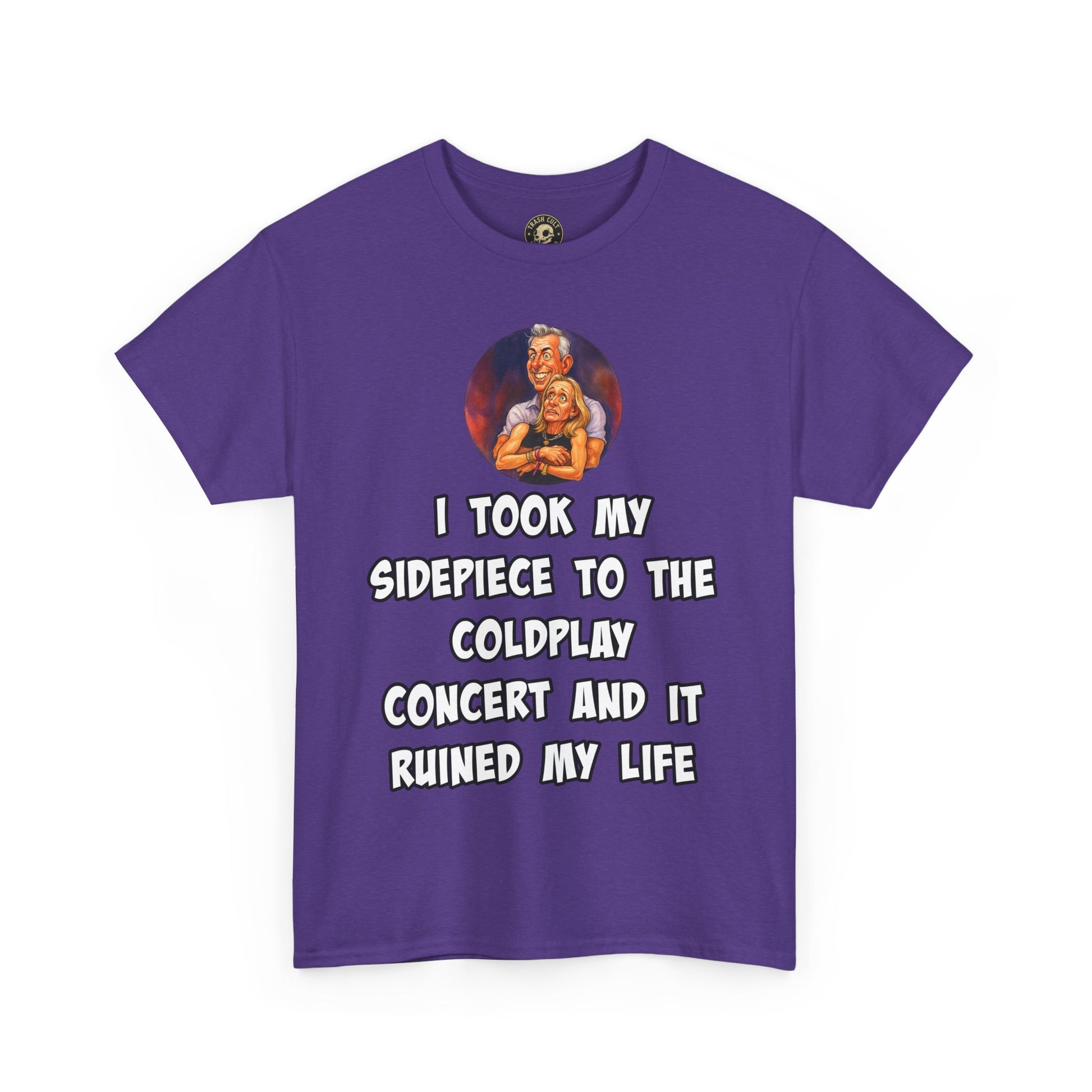 Funny CEO Concert Shirt – “I Took My Sidepiece to the Coldplay Concert” Meme Tee – Gildan 5000