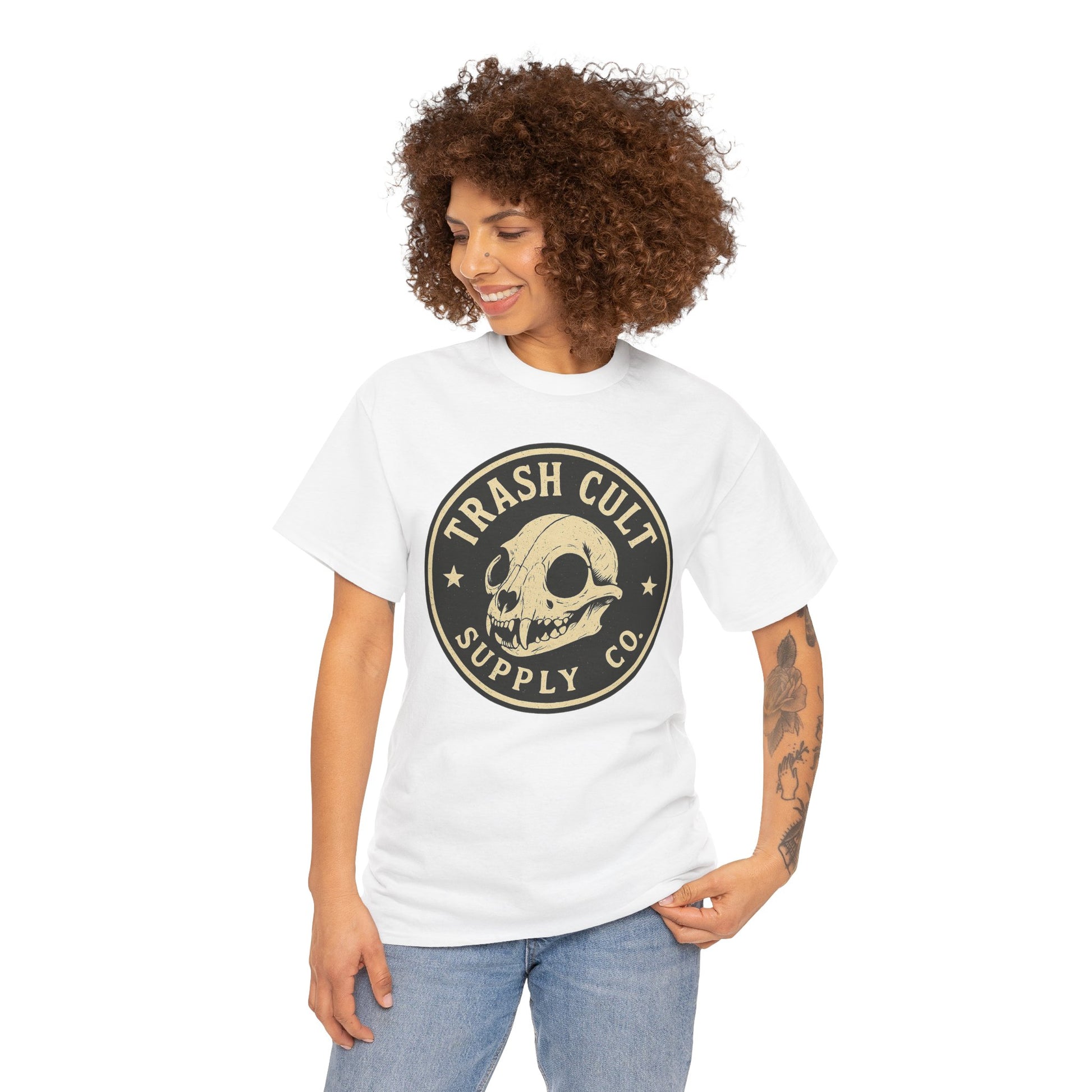 Trash Cult Skull - Stay Feral Culture Vibe, Streetwear Gift, Casual Outfit, Festival Wear, Trendy Apparel, Unique Present