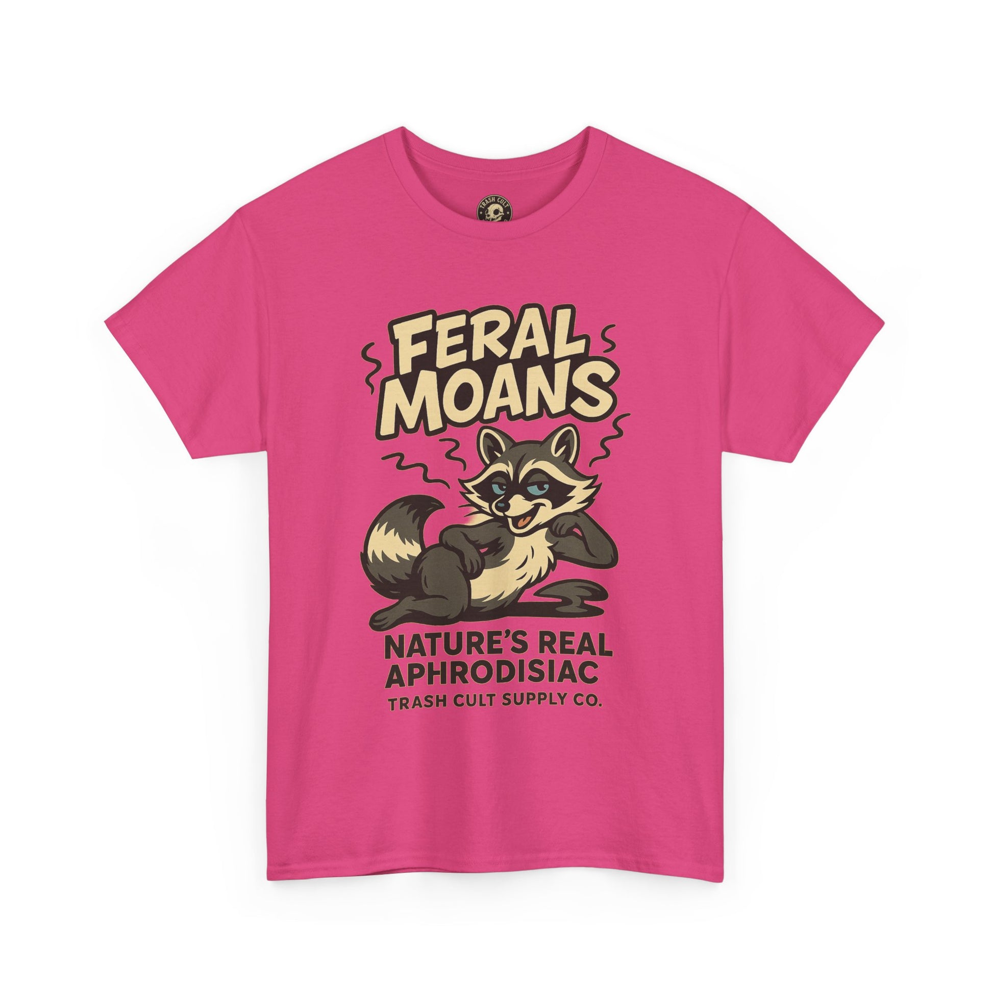 Feral Moans Unisex Heavy Cotton Tee, Funny Graphic Tee, Animal Lover Shirt, Casual Wear, Gift for Nature Enthusiasts