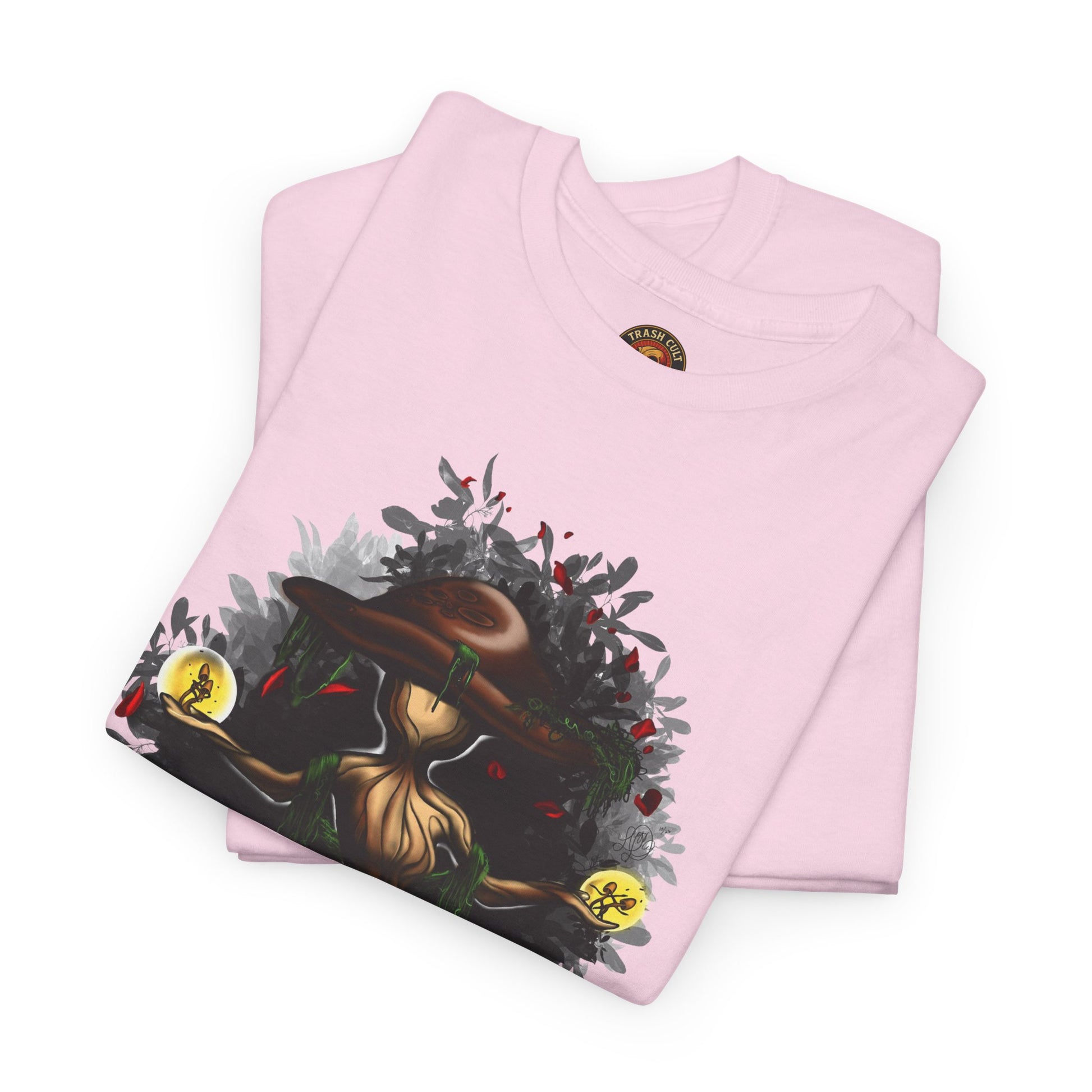 Mushroom Spirit T-Shirt – Lara Davenport x Trash Cult Supply Co. Collab (Gildan 5000)