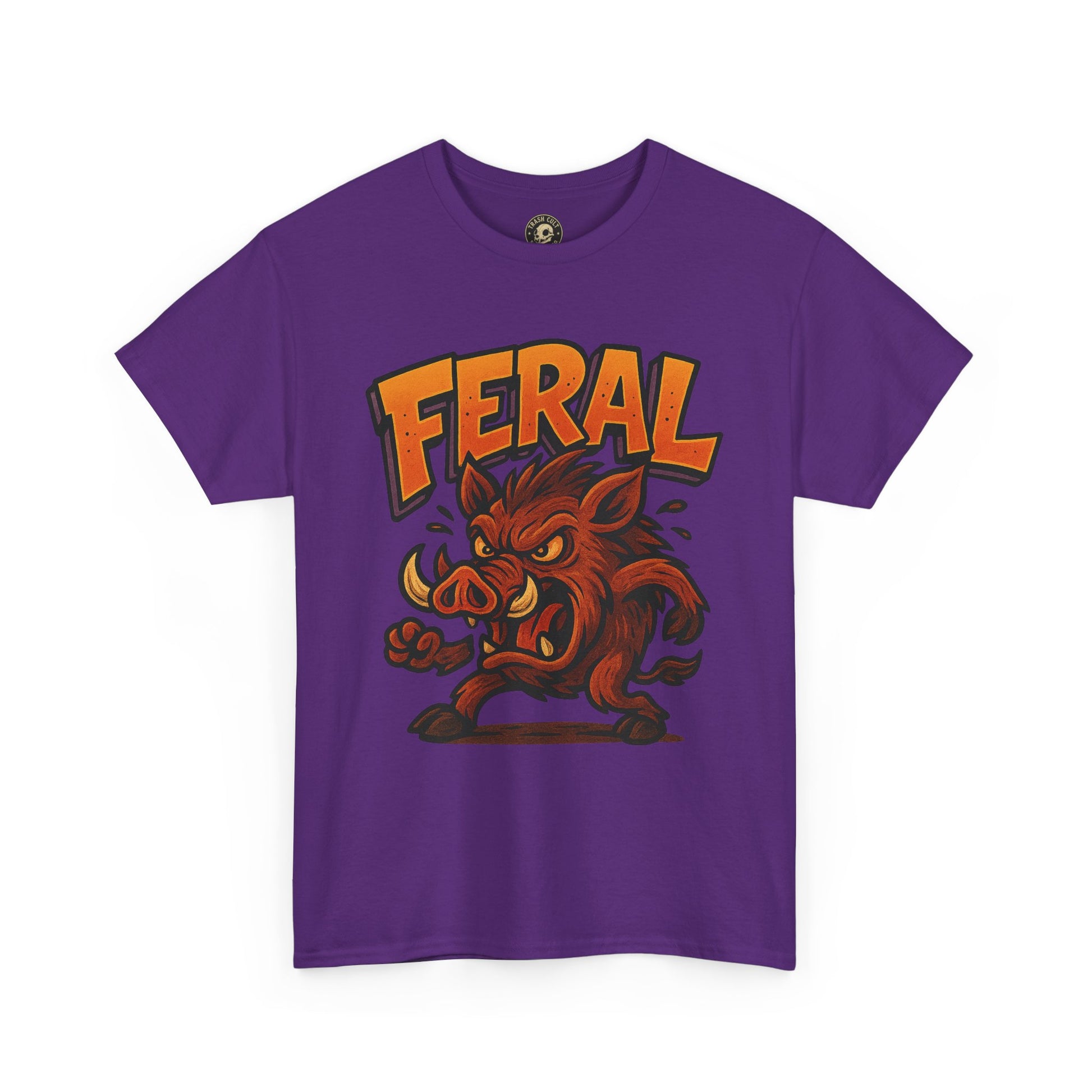 Feral Boar T-Shirt – Bold Unisex Animal Graphic Tee | Funny Cotton Shirt for Chaos Creatures
