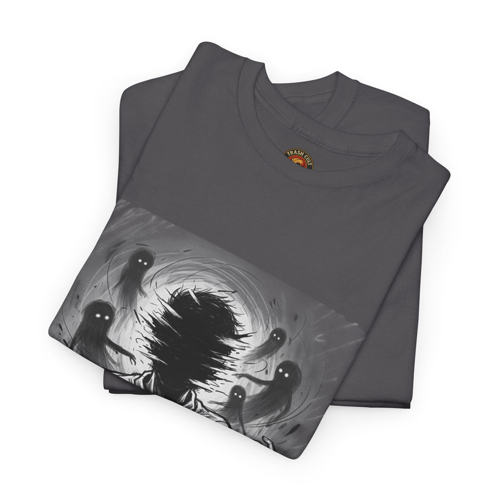 Xian Allen x Trash Cult Shirt – “Don’t Let Them In” | Ghost Spiral Emotional Horror Tee