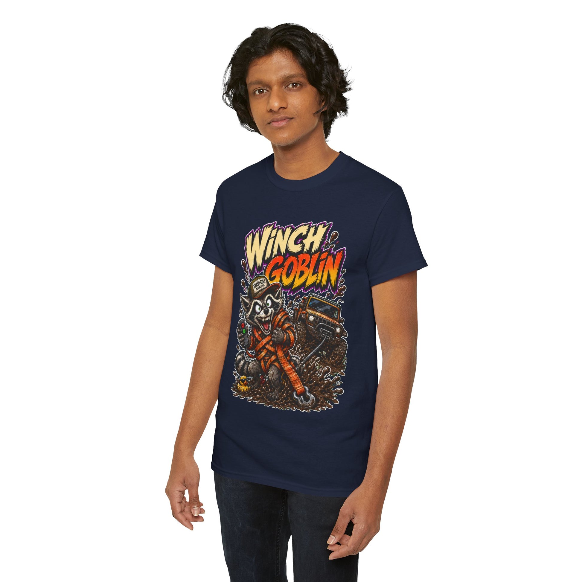 Winch Goblin Tee — Vintage Tow Truck Mechanic Graphic Shirt
