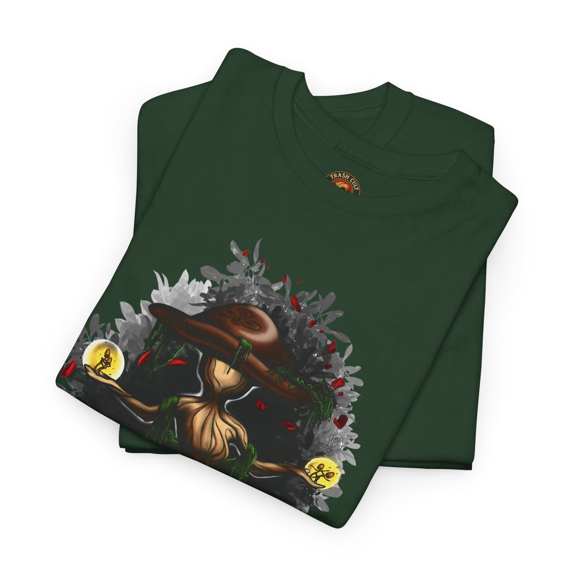 Mushroom Spirit T-Shirt – Lara Davenport x Trash Cult Supply Co. Collab (Gildan 5000)