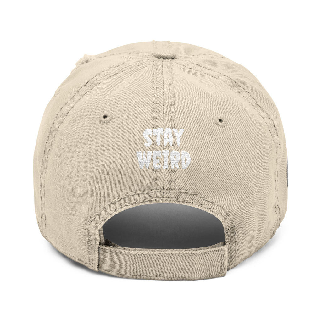 FERAL Distressed Dad Hat – Stay Weird Vintage Cap