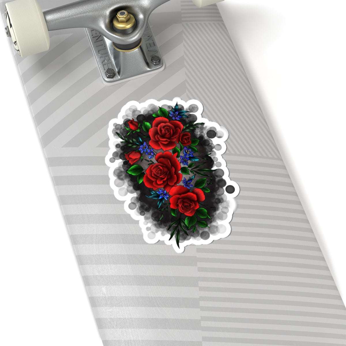 Floral Smoke Rose Sticker – Lara Davenport x Trash Cult