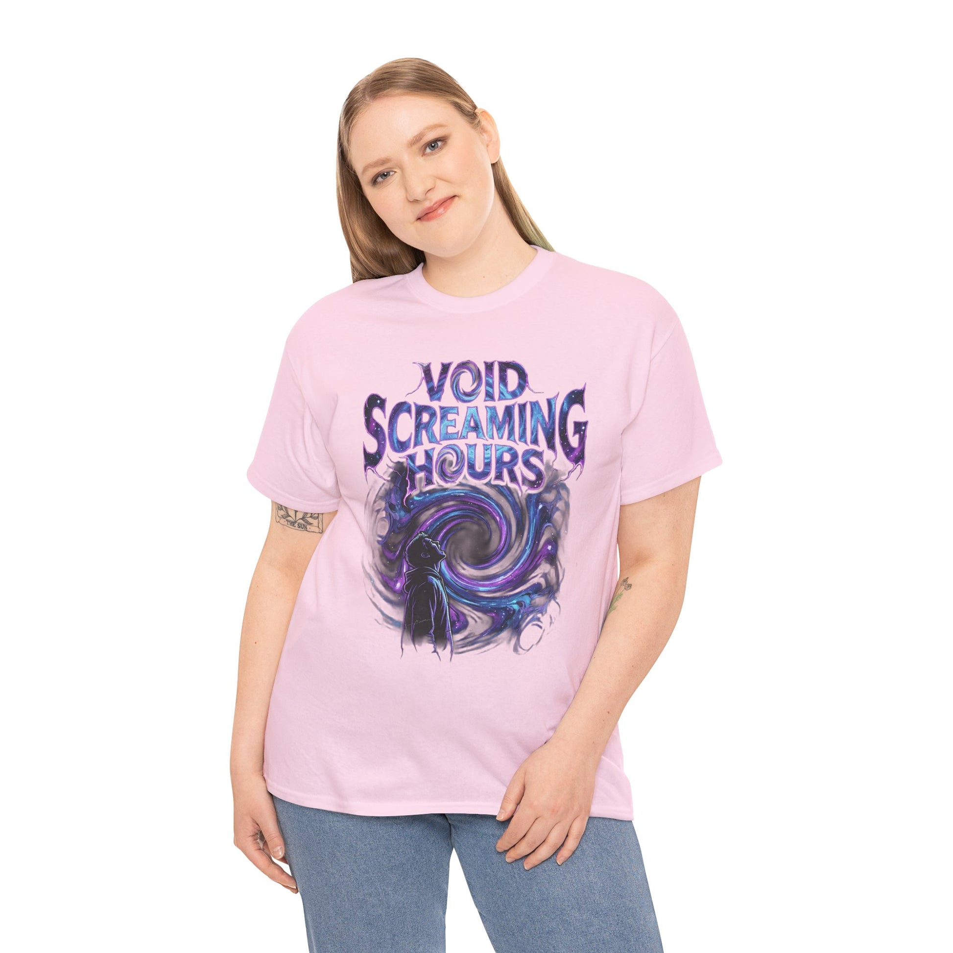 Void Screaming Hours Tee — Gothic Cosmic Horror T‑Shirt