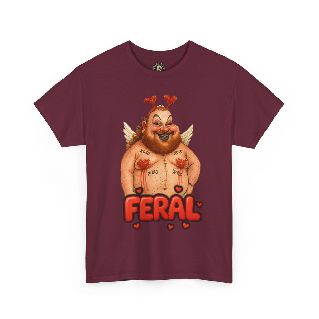 Feral Cupid Macabre Valentine Shirt | Fun Graphic Shirt, Quirky Gift, Casual Wear, Valentine's Apparel, Trendy Statement Top