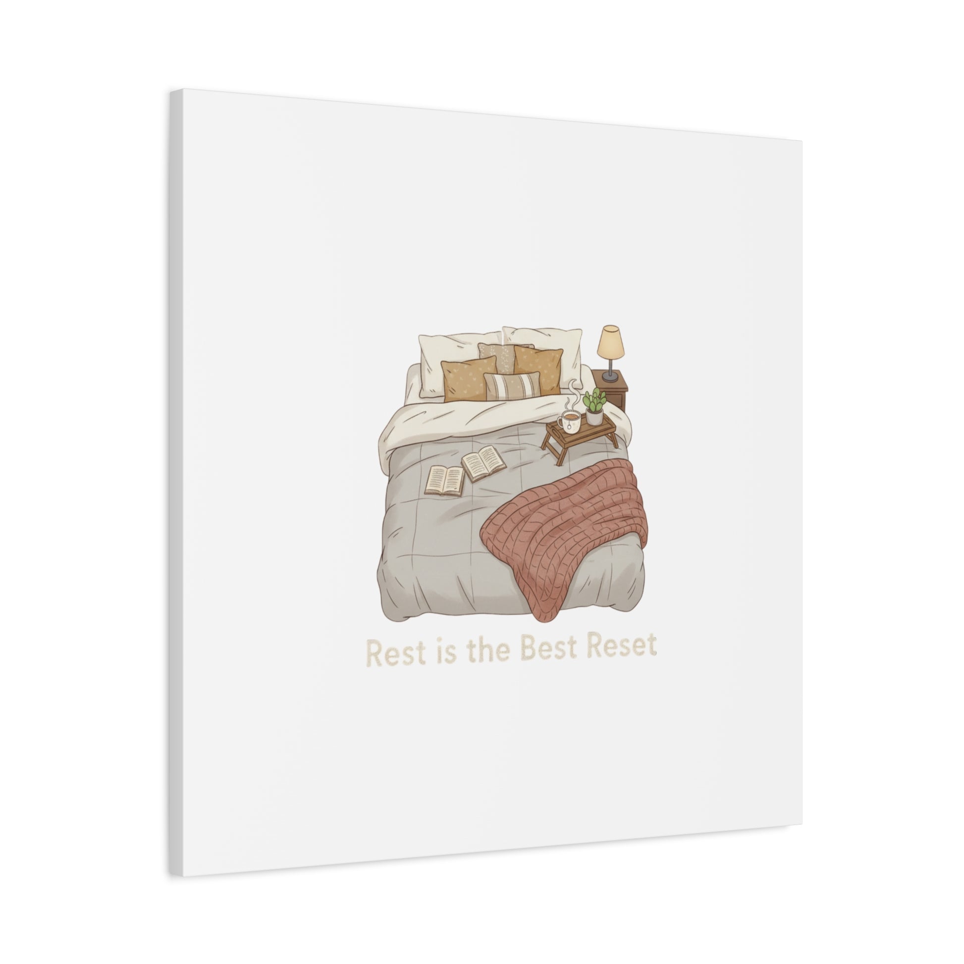 Rest is the Best Reset Canvas | sleepy humor, restful vibes