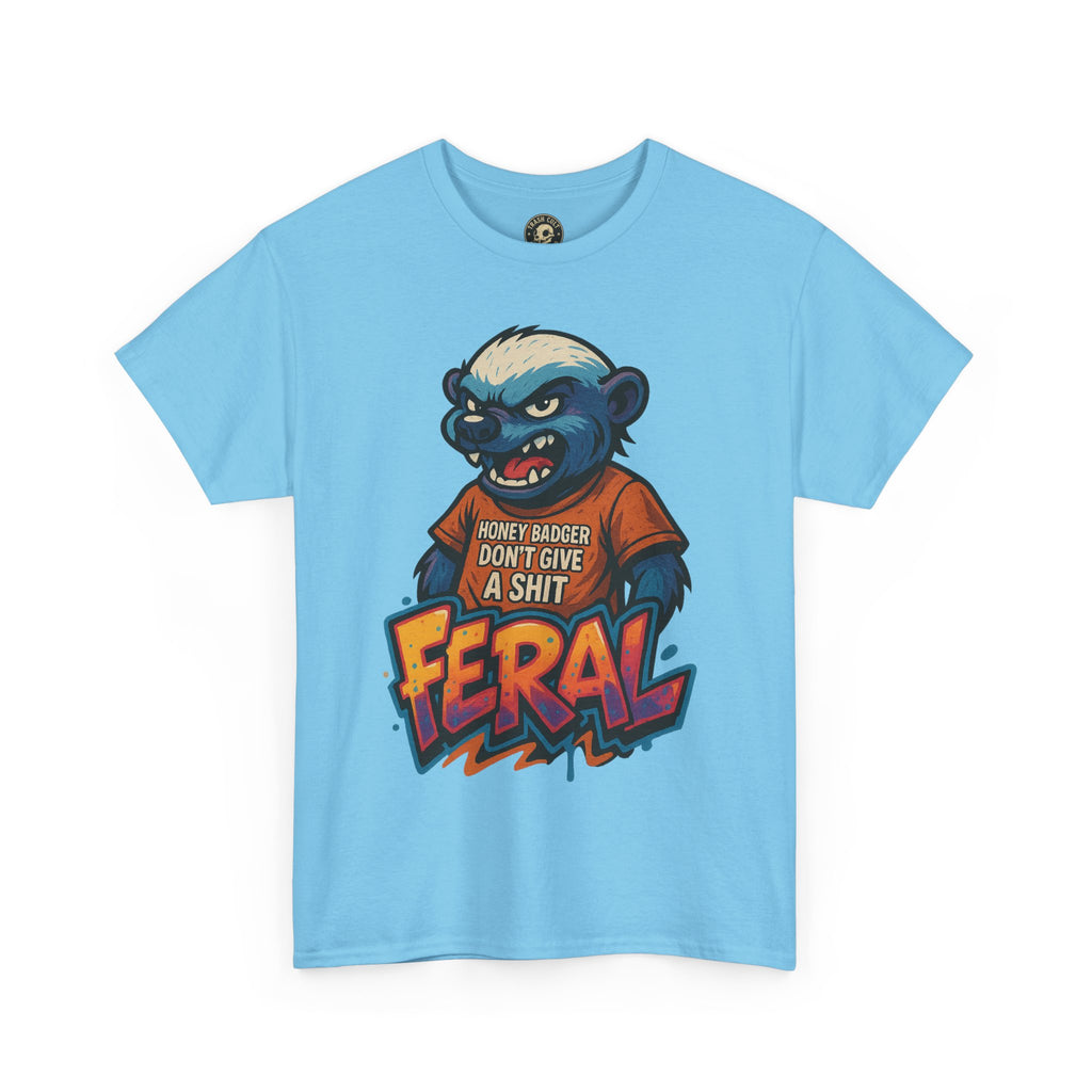 Feral Graphic Tee, Unisex Heavy Cotton T-Shirt for Casual Wear, Gift for Animal Lovers, Unique Streetwear, Funny Graphic Shirt