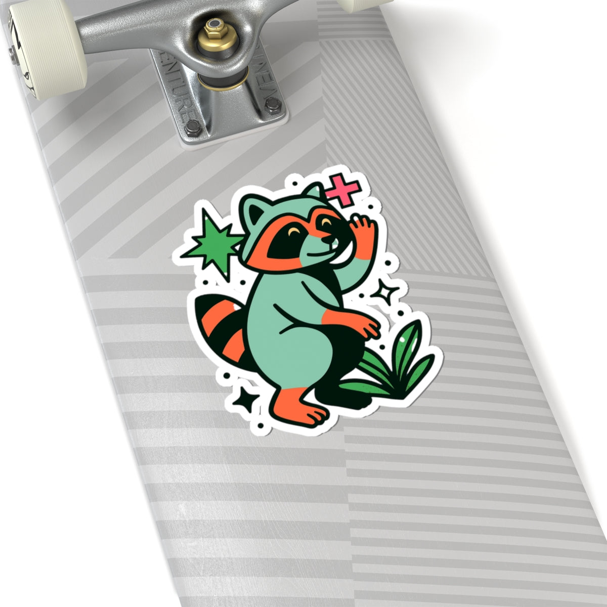 Cute Raccoon Kiss-Cut Stickers, Fun Laptop Stickers, Nature Lover Gifts, Cool Craft Stickers, Whimsical Decor, Emoji Stickers