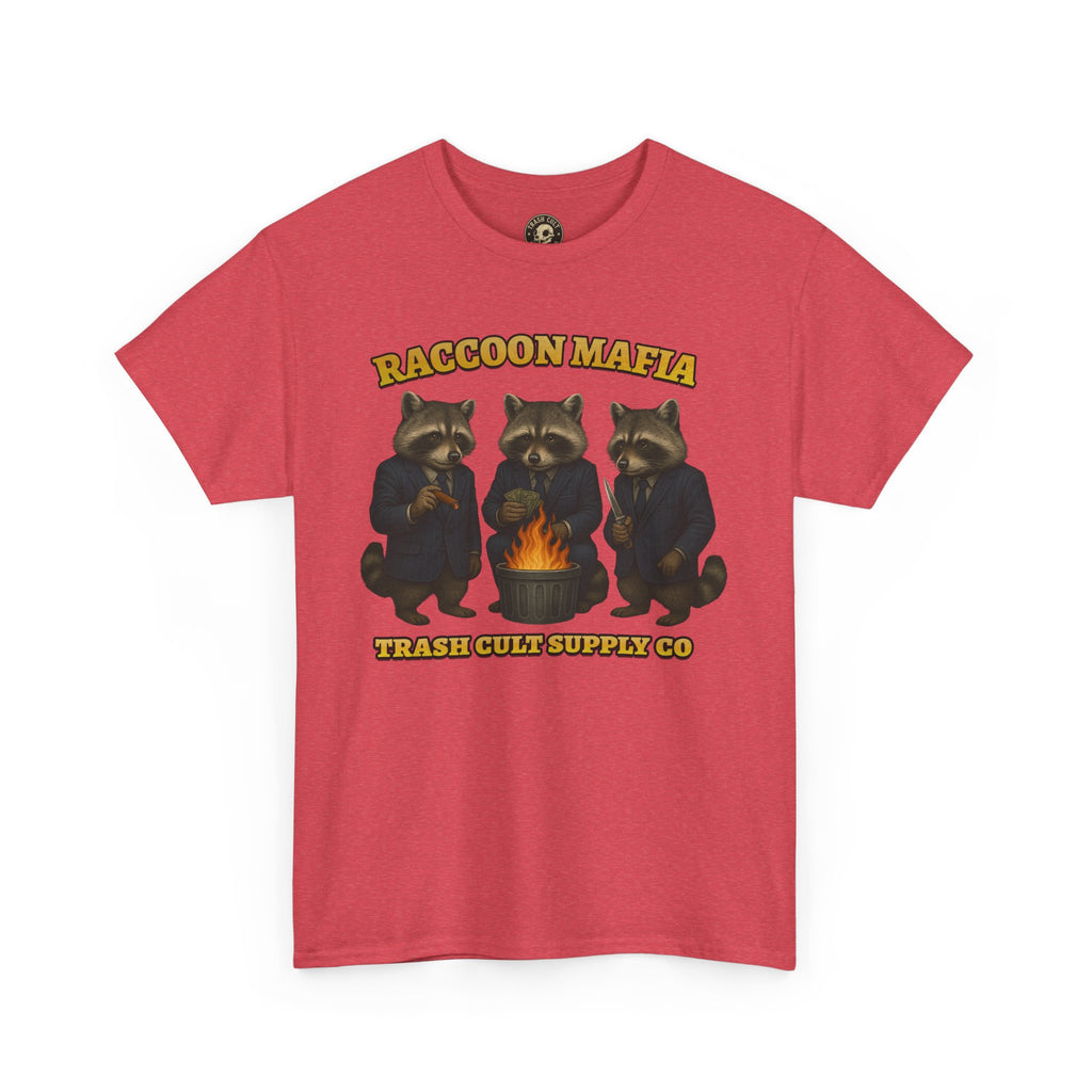 Raccoon Mafia T-Shirt – Realistic Gangster Raccoons in Suits | Trash Cult Supply Co | Gildan 5000