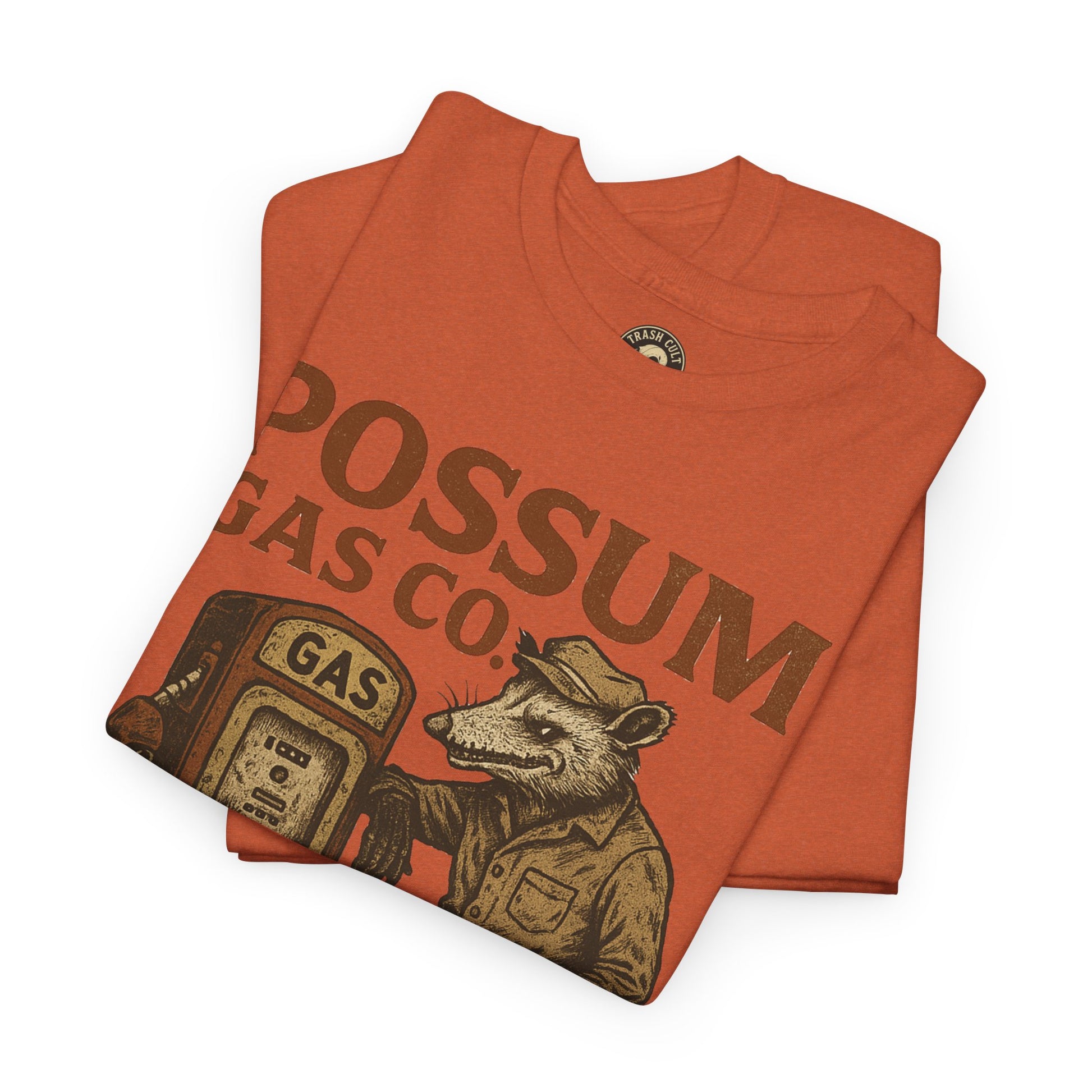 Possum Gas Co. Vintage Feral Mechanic Shirt – Trash Cult Supply Co. – Gildan 5000