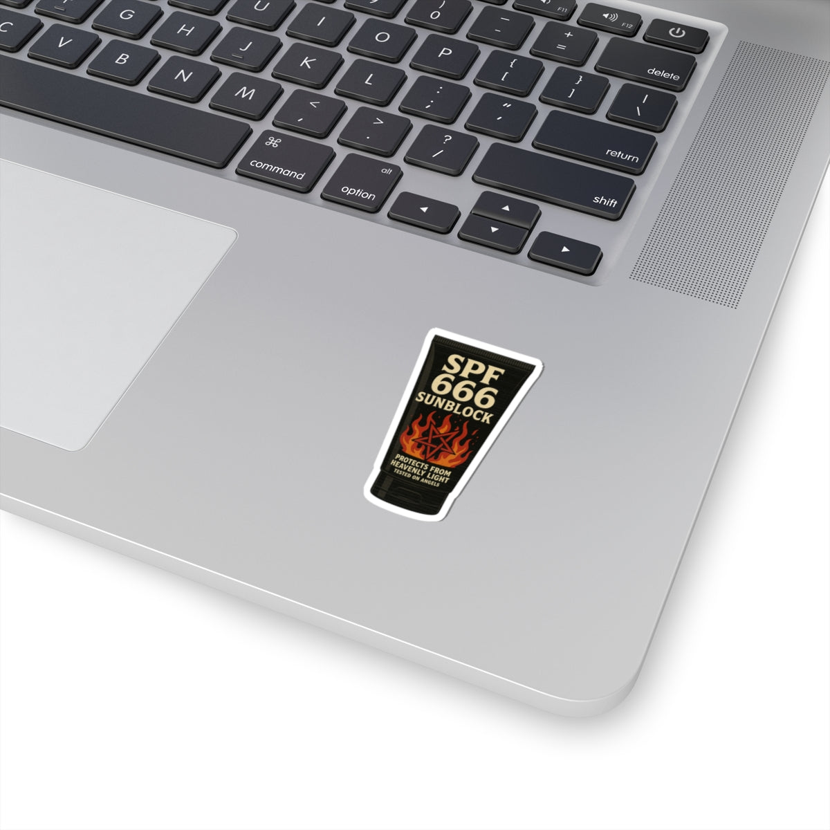 SPF 666 Sunblock Sticker – Demonic Summer Kiss Cut Decal