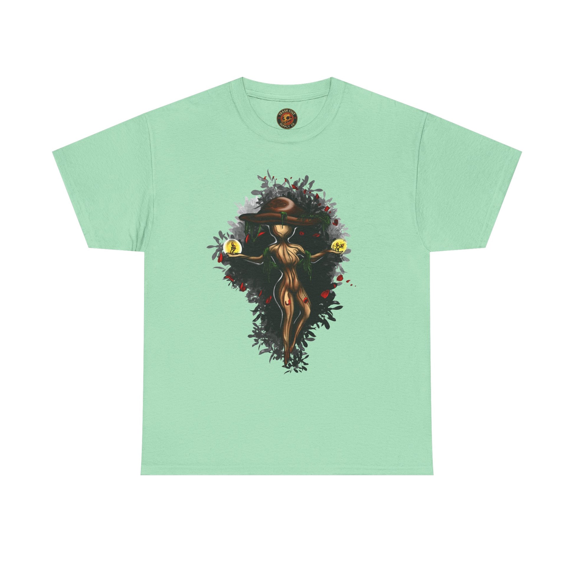 Mushroom Spirit T-Shirt – Lara Davenport x Trash Cult Supply Co. Collab (Gildan 5000)