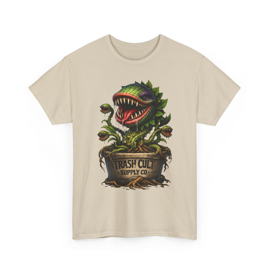 Carnivorous Plant Graphic Tee — "Trash Cult Supply Co." Potted Monster Shirt