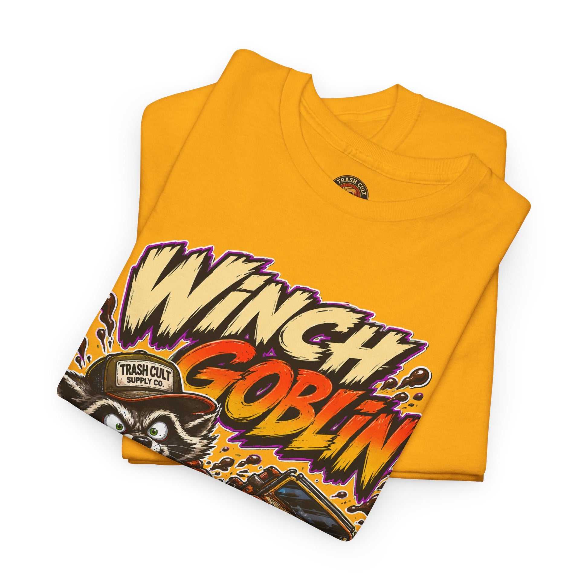Winch Goblin Tee — Vintage Tow Truck Mechanic Graphic Shirt