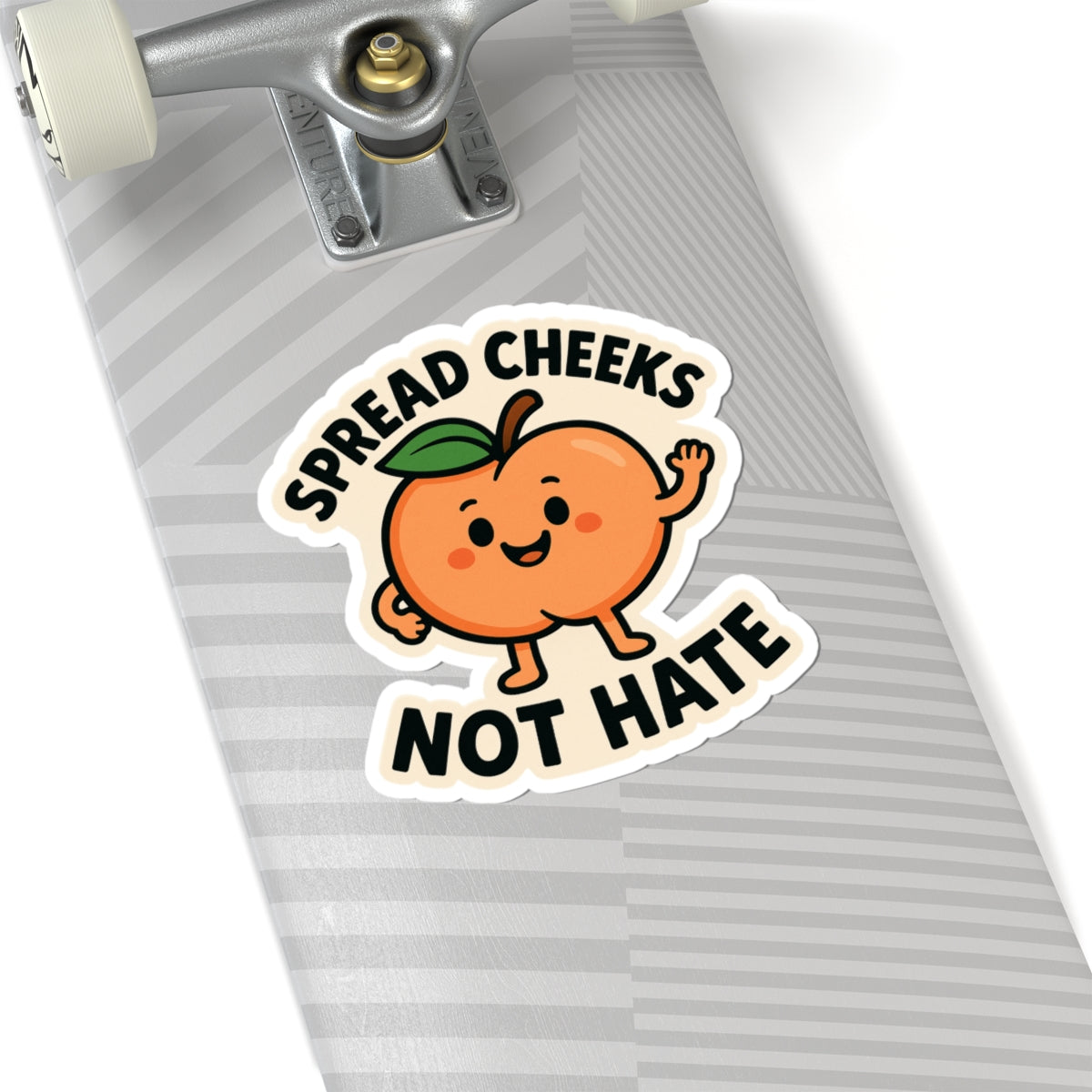Cheeky Fruit Sticker Set, Fun Laptop Decals, Spread Cheeks Not Hate, Cute Peach Stickers, Quirky Gift for Friends