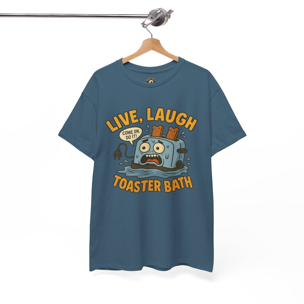Funny Toaster Bath Tee, Humorous Unisex Shirt, Gift for Friends, Lightweight Cotton Tee, Birthday Party Outfit