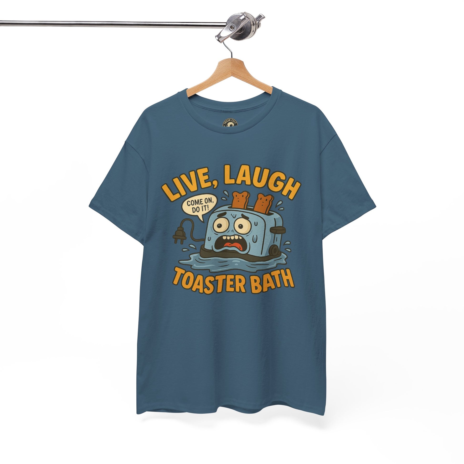 Funny Toaster Bath Tee, Humorous Unisex Shirt, Gift for Friends, Lightweight Cotton Tee, Birthday Party Outfit