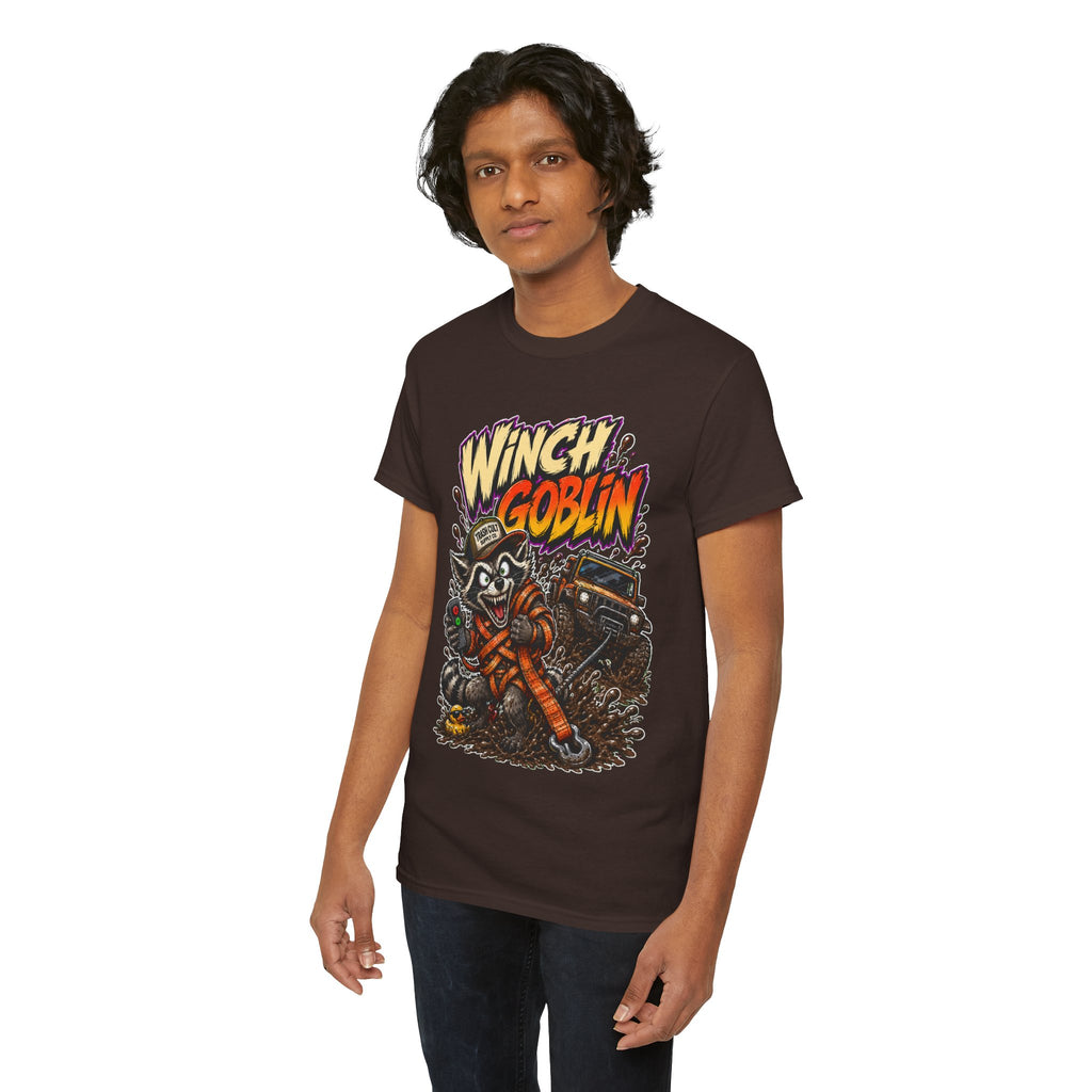 Winch Goblin Tee — Vintage Tow Truck Mechanic Graphic Shirt