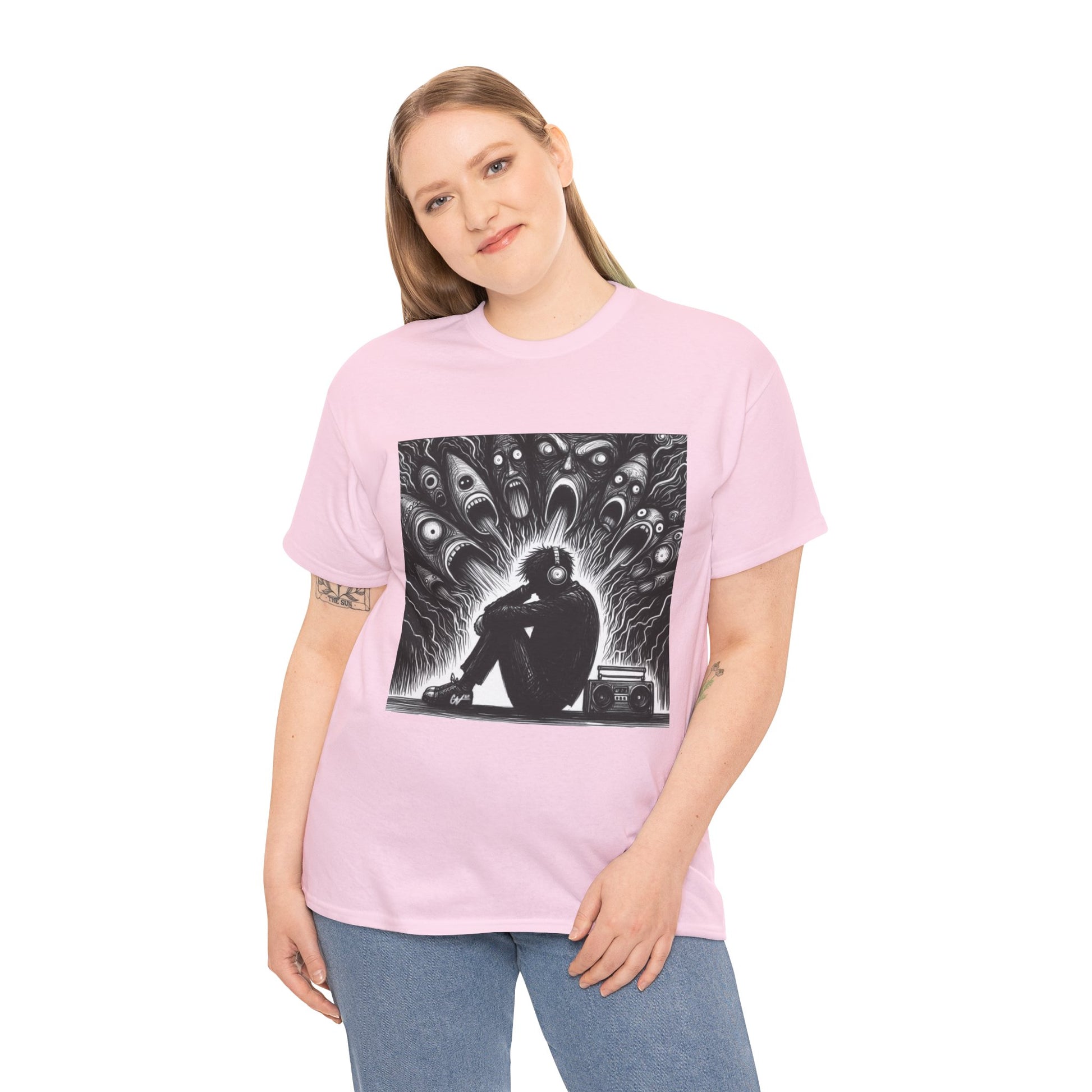Xian Allen x Trash Cult Shirt – “Turn It Up Louder” | Screaming Chaos Headphones Tee