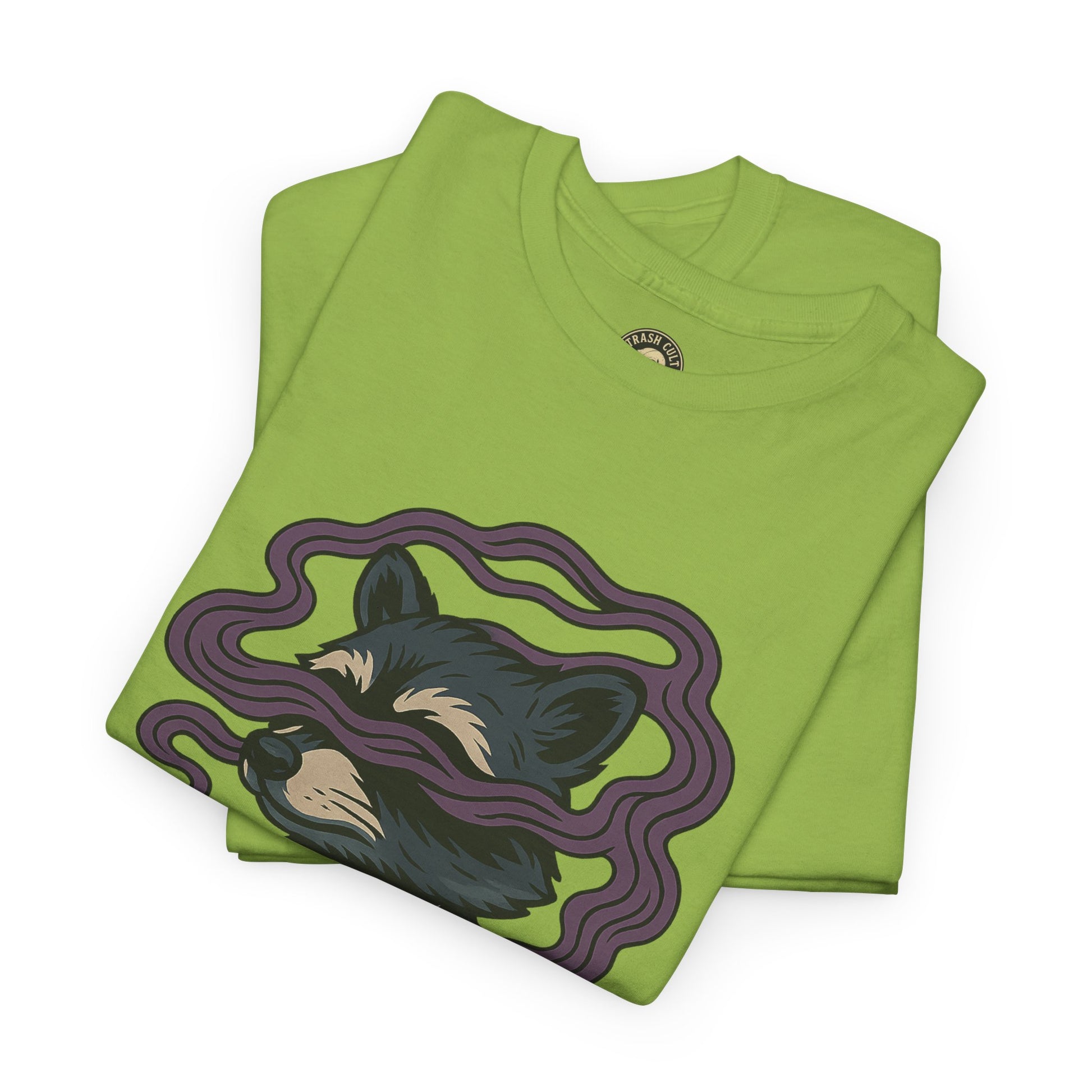 Suited Raccoon Smoke Design – Trash Cult Supply Co | Bold Graffiti Tattoo Tee