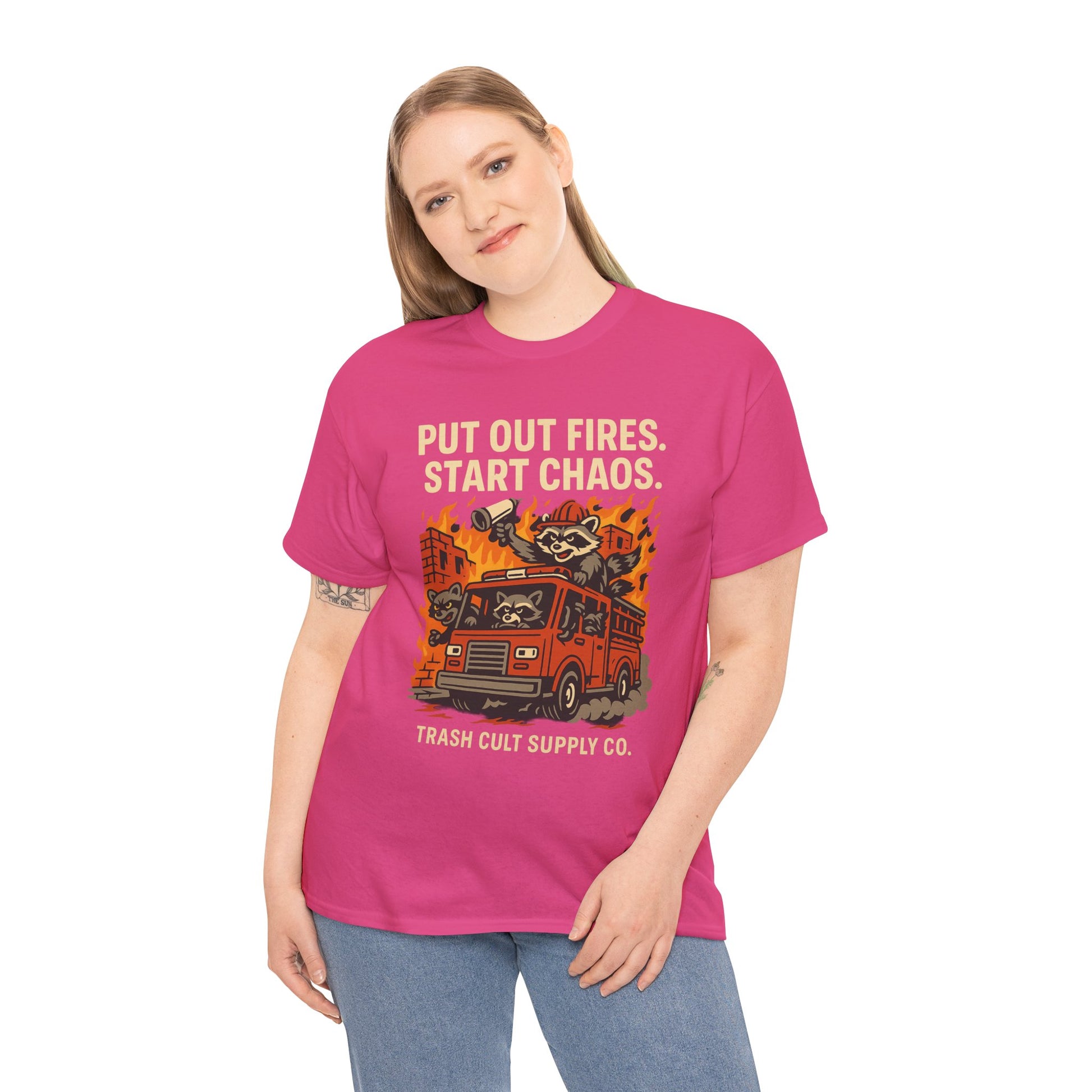 Put Out Fires Start Chaos Unisex Heavy Cotton Tee | Funny Firefighter Shirt | Casual Wear | Gift for Firefighter Lovers, Firefighter [...]