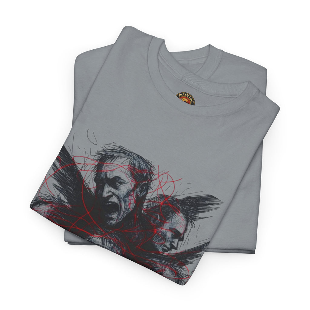 Xian Allen x Trash Cult Shirt – “Loud Inside My Head” | Dark Illustrative Art Tee