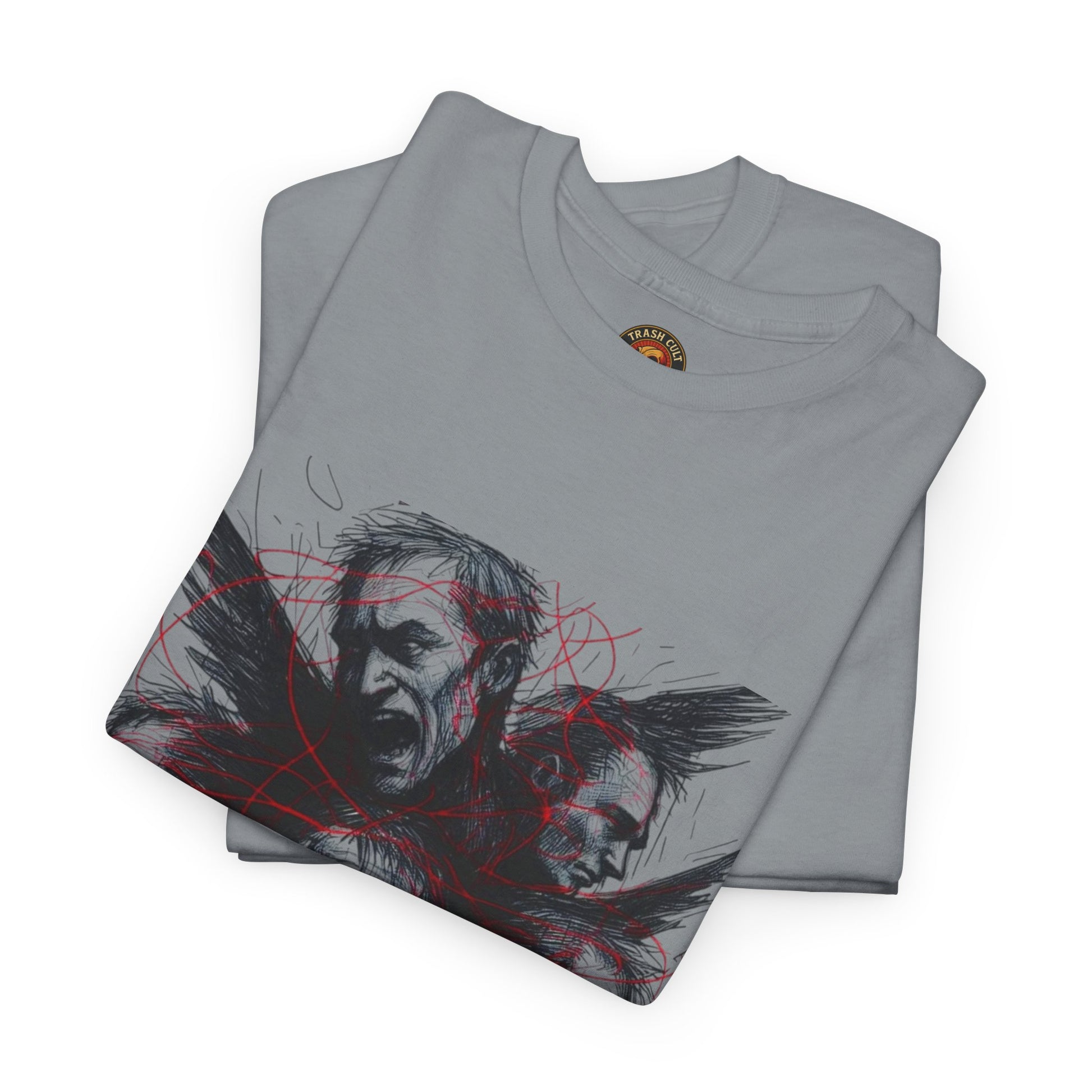 Xian Allen x Trash Cult Shirt – “Loud Inside My Head” | Dark Illustrative Art Tee