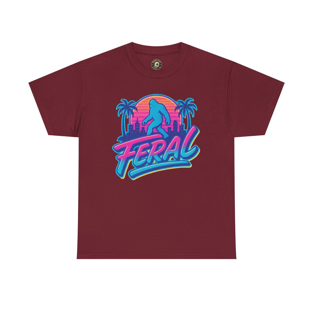 Retro Feral Bigfoot Tee – Tropical Chaos Meets Cryptid Cool