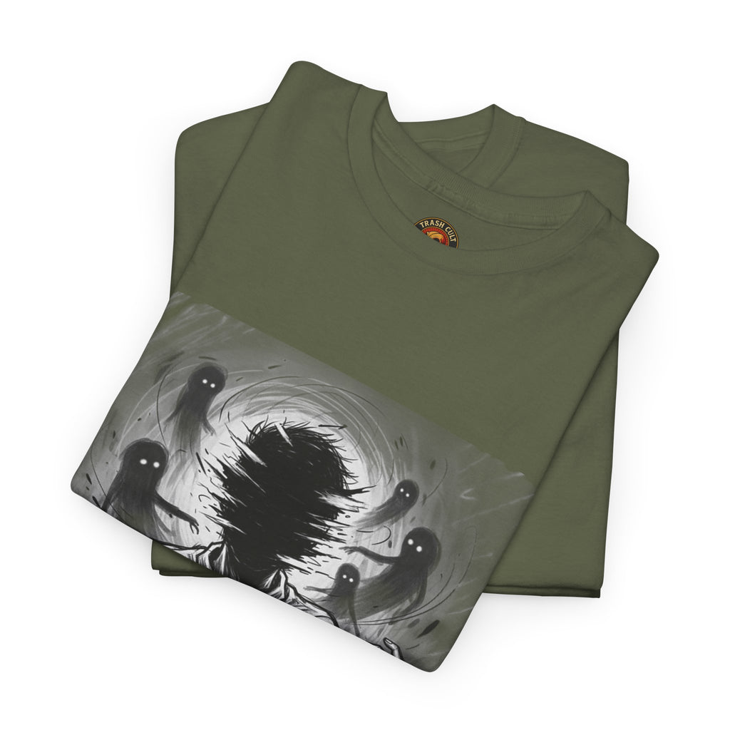 Xian Allen x Trash Cult Shirt – “Don’t Let Them In” | Ghost Spiral Emotional Horror Tee