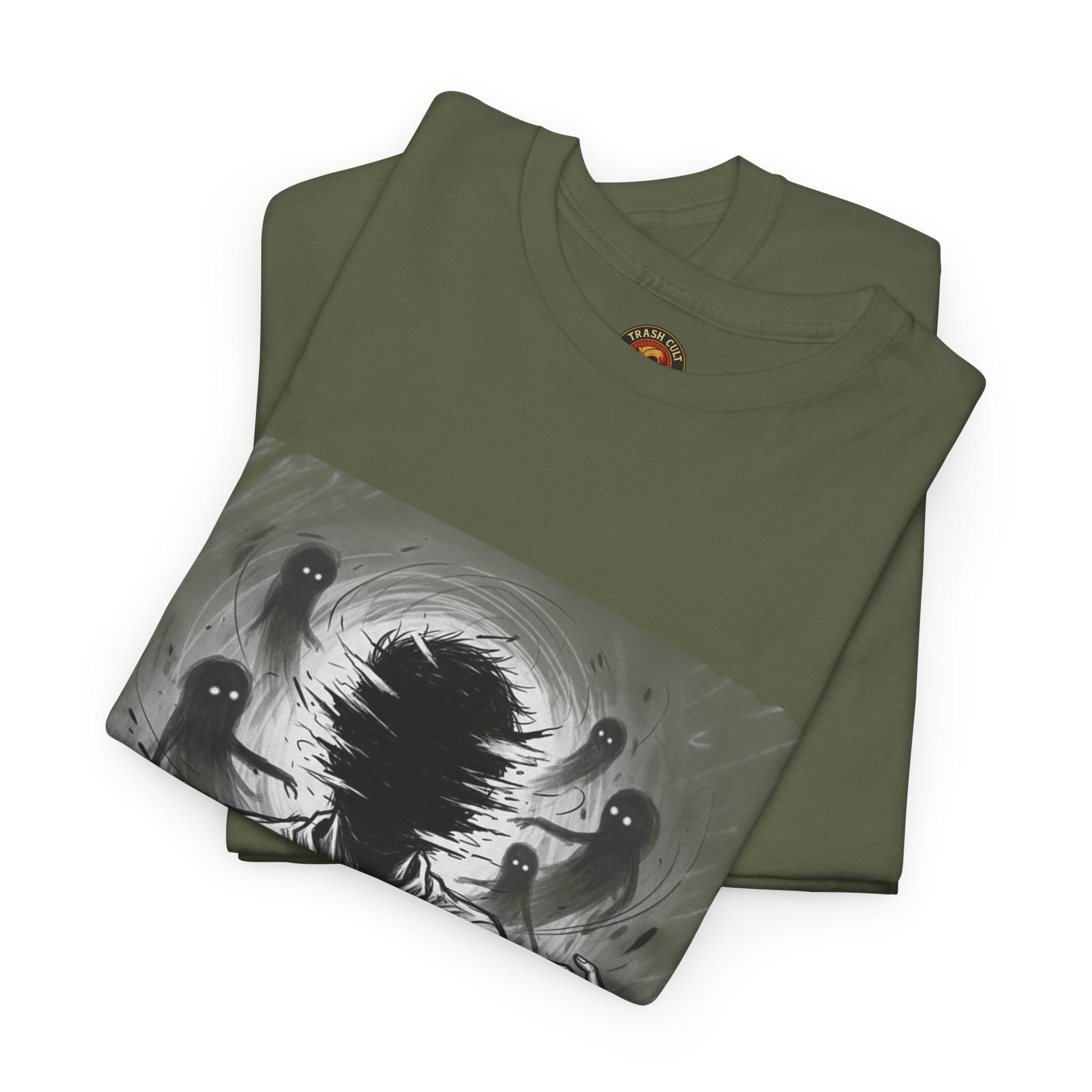 Xian Allen x Trash Cult Shirt – “Don’t Let Them In” | Ghost Spiral Emotional Horror Tee