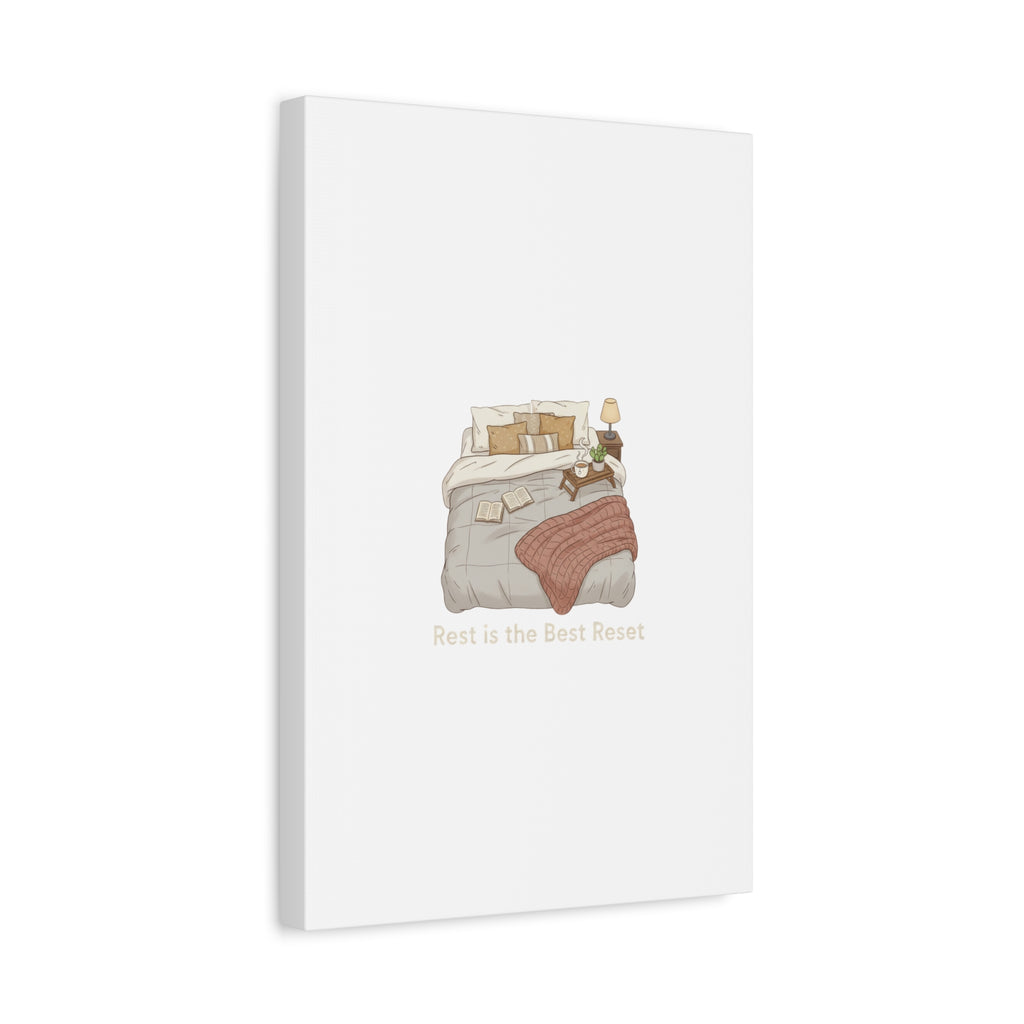 Rest is the Best Reset Canvas | sleepy humor, restful vibes