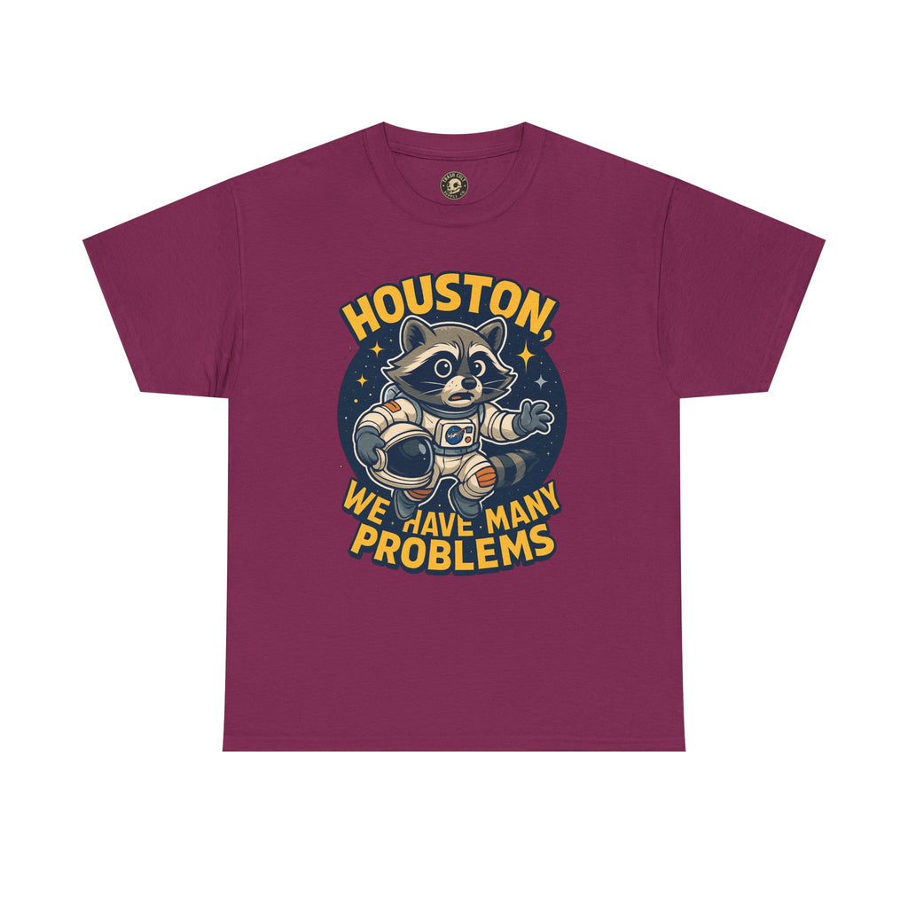 Houston We Have Many Problems T-Shirt, Unisex Graphic Tee, Space-Themed Apparel, Funny Gift for Astronaut Lovers, Casual Wear, Nerdy T-Shirt