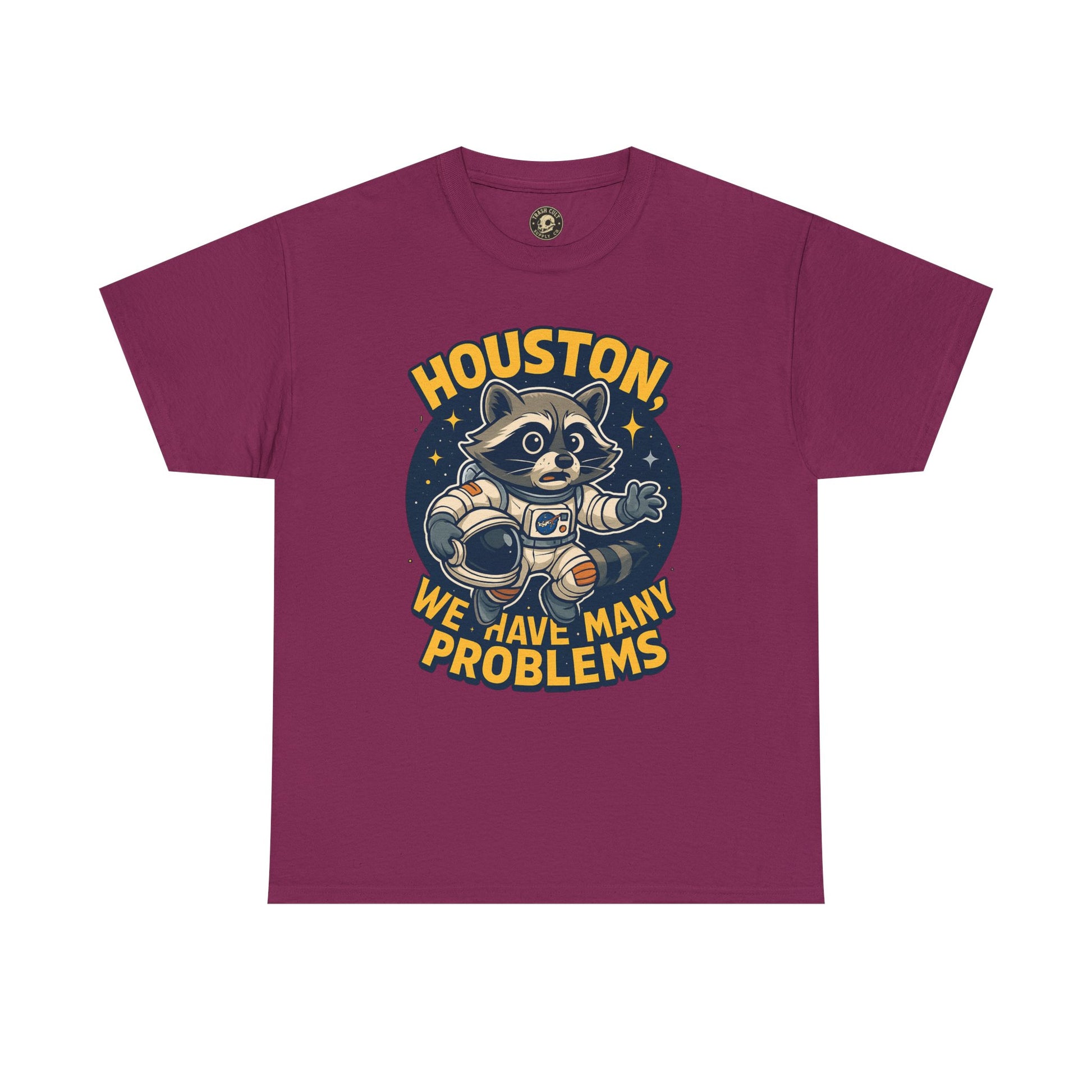 Houston We Have Many Problems T-Shirt, Unisex Graphic Tee, Space-Themed Apparel, Funny Gift for Astronaut Lovers, Casual Wear, Nerdy T-Shirt