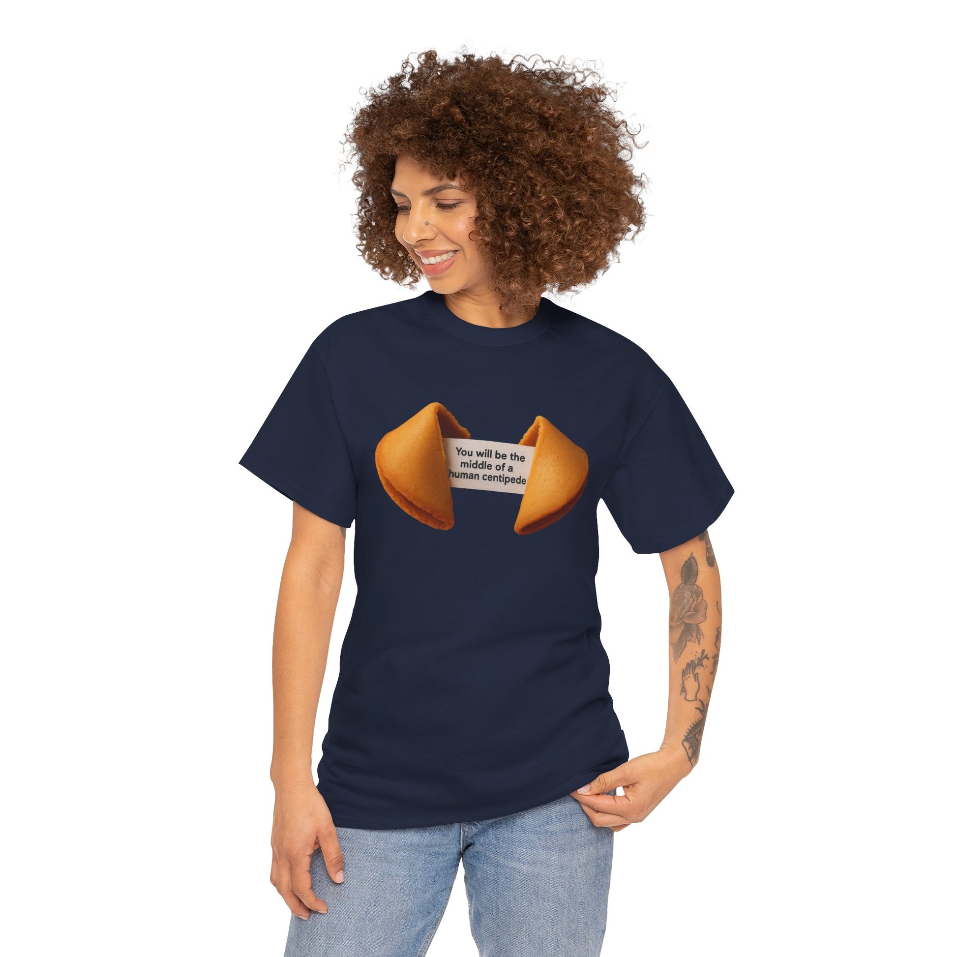 Fortune Cookie Unisex Heavy Cotton Tee - Positive Vibes Shirt