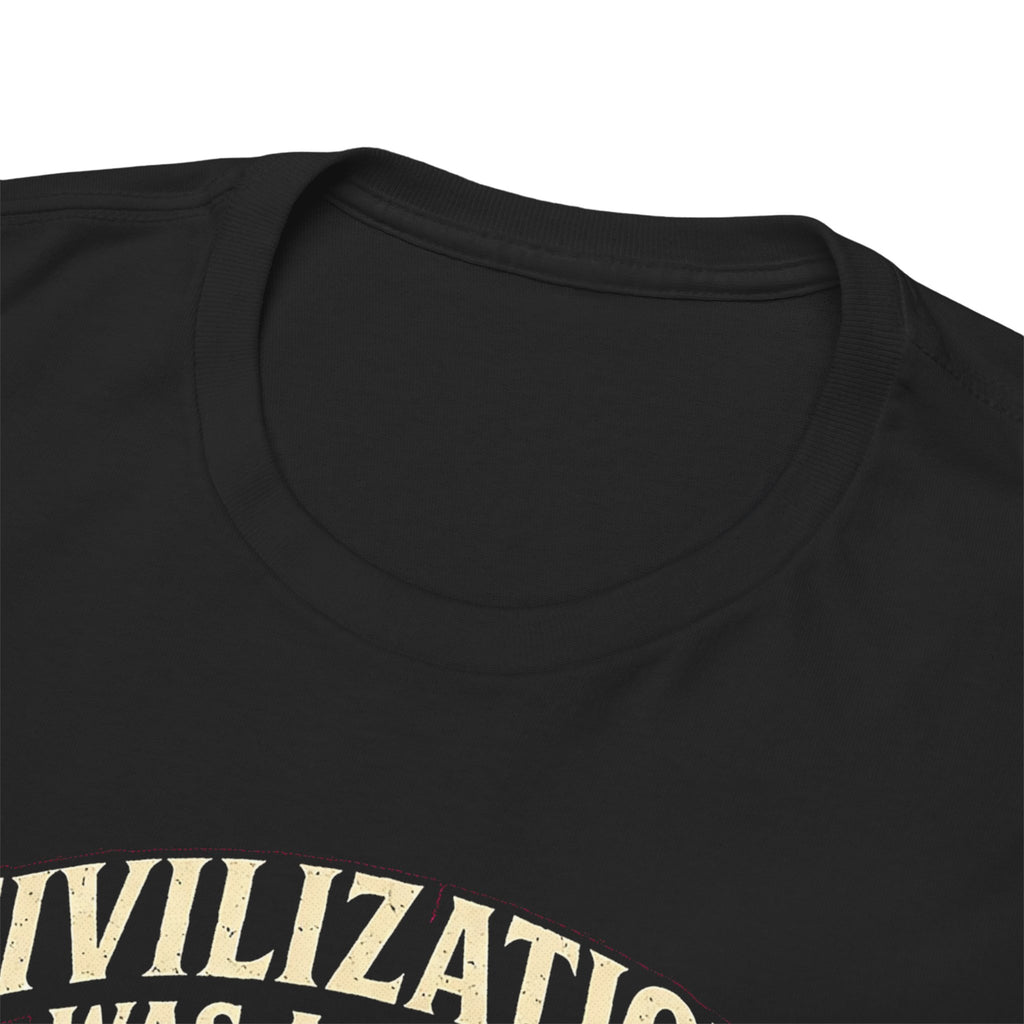 Civilization Was a Phase Raccoon Graphic Tee — Vintage Patriotic Trash Cult Design