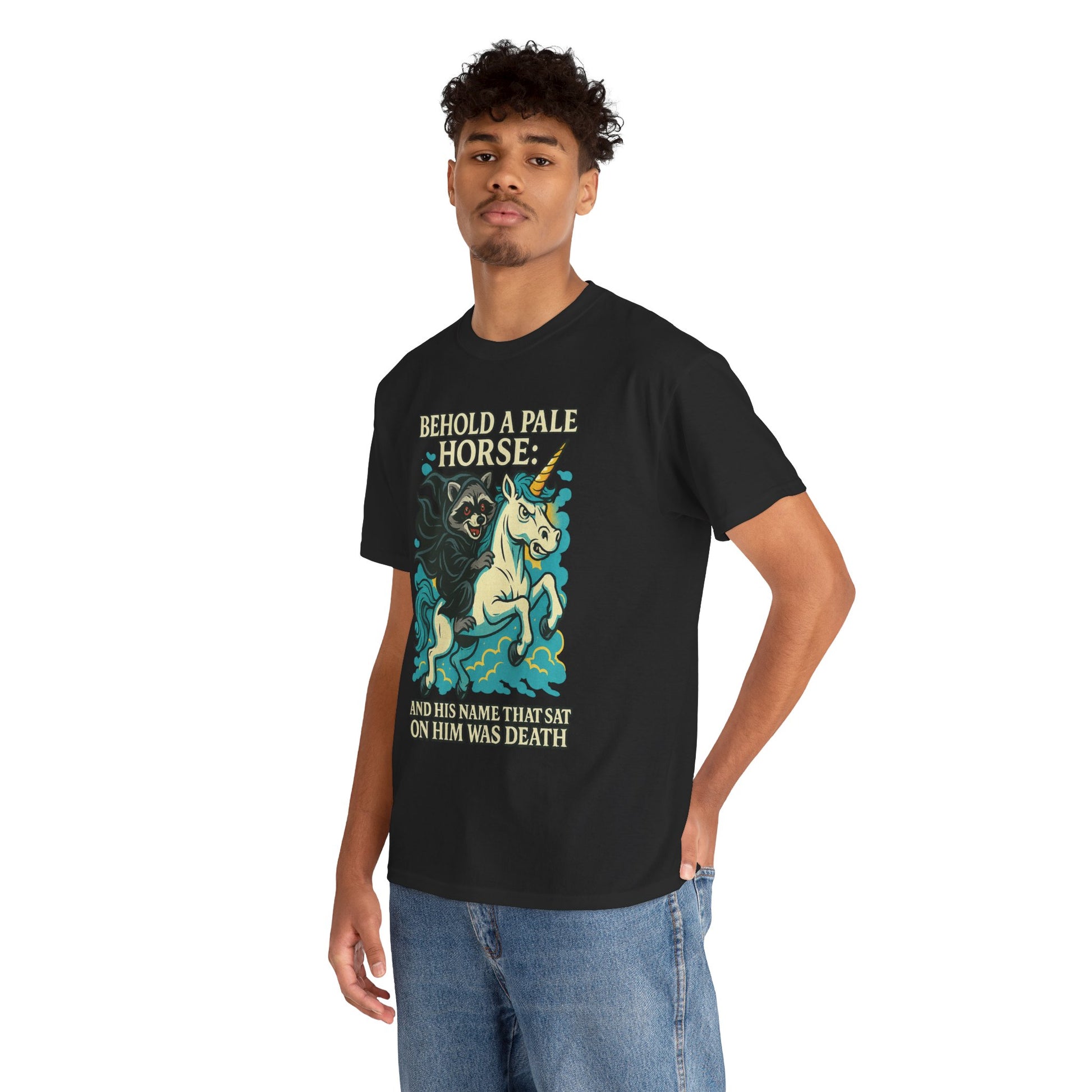 Behold a Pale Horse – Raccoon of Death Shirt | Gildan 5000 Unisex Tee