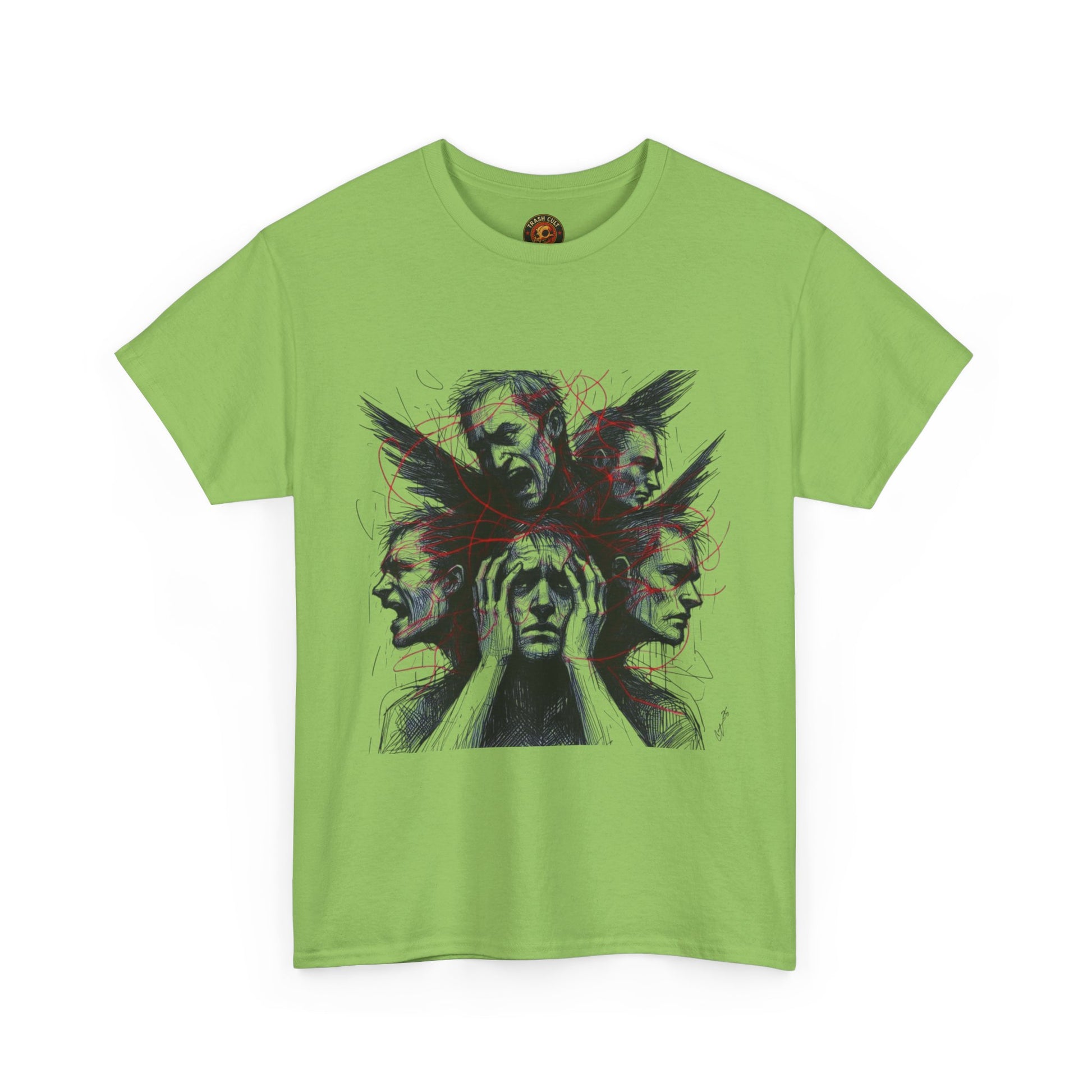 Xian Allen x Trash Cult Shirt – “Loud Inside My Head” | Dark Illustrative Art Tee