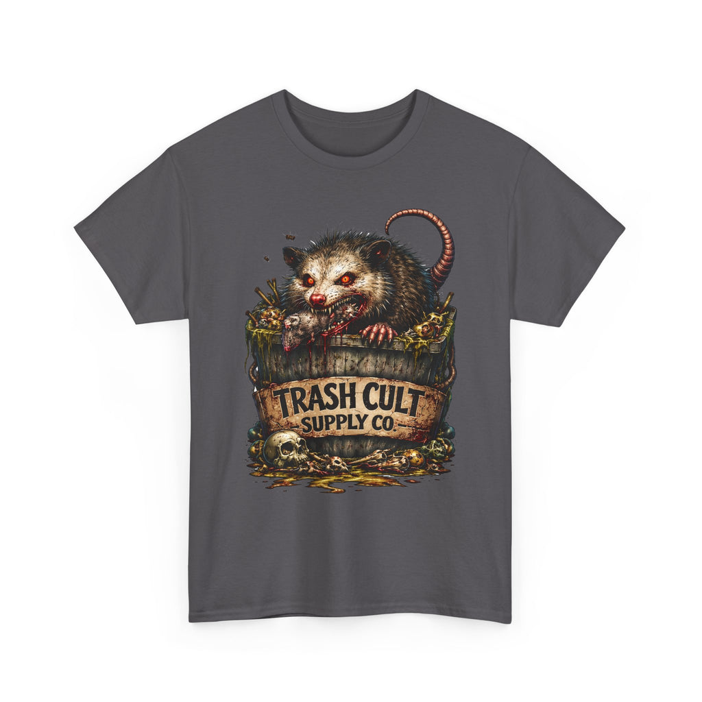 Opossum Trash Cult Tee — Vintage Grunge Wildlife Graphic T-Shirt