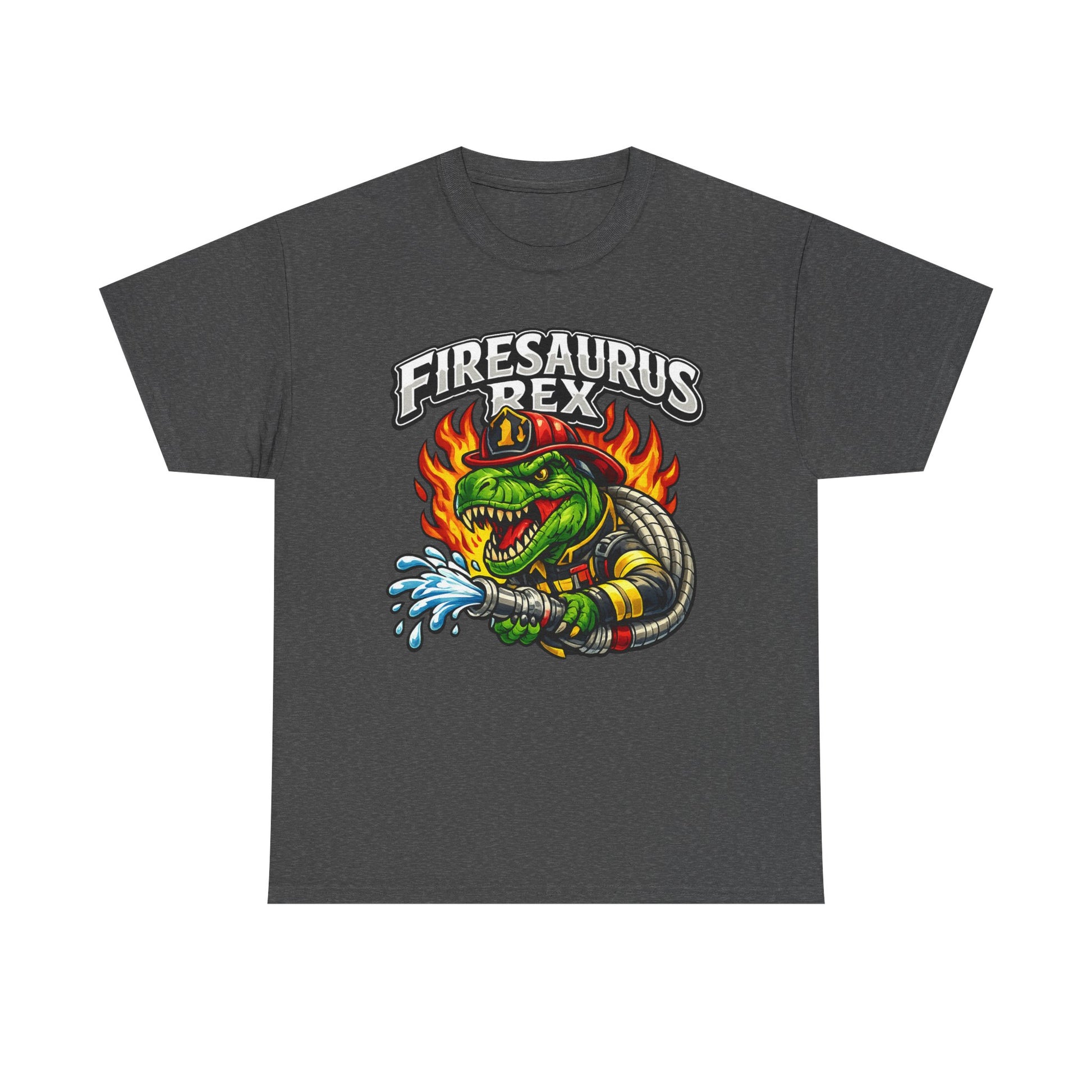 Firesaurus Rex T-Shirt — Funny Firefighter Dinosaur Tee