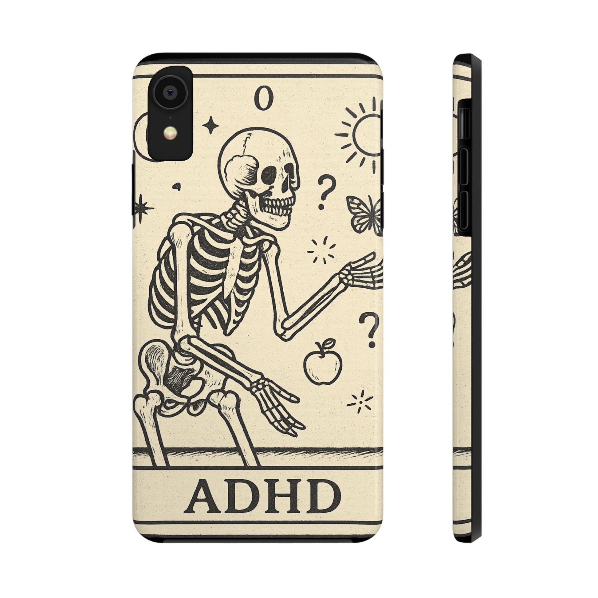 Skeleton ADHD Phone Cases, Unique Phone Cover, Funny ADHD Gift, Quirky Skeleton Design, Cool Accessories for Everyone